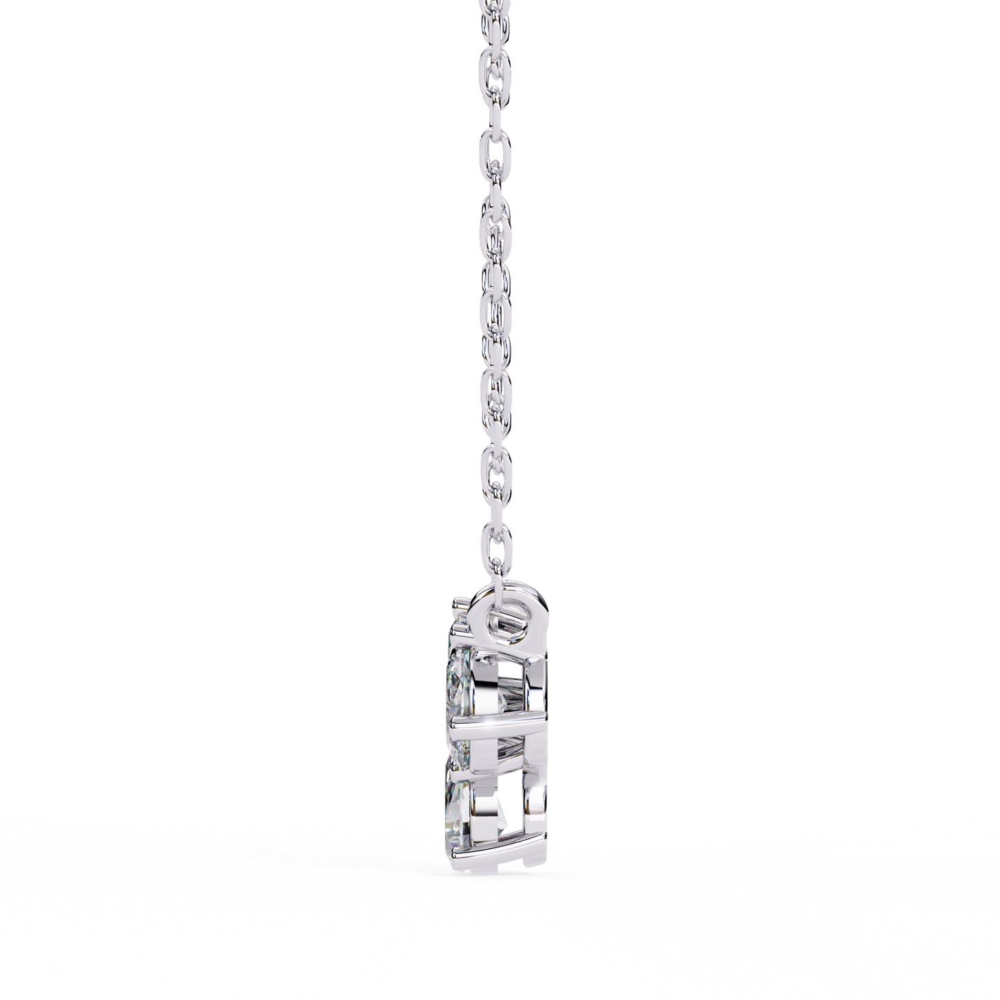 trio radiance lab grown diamond necklace