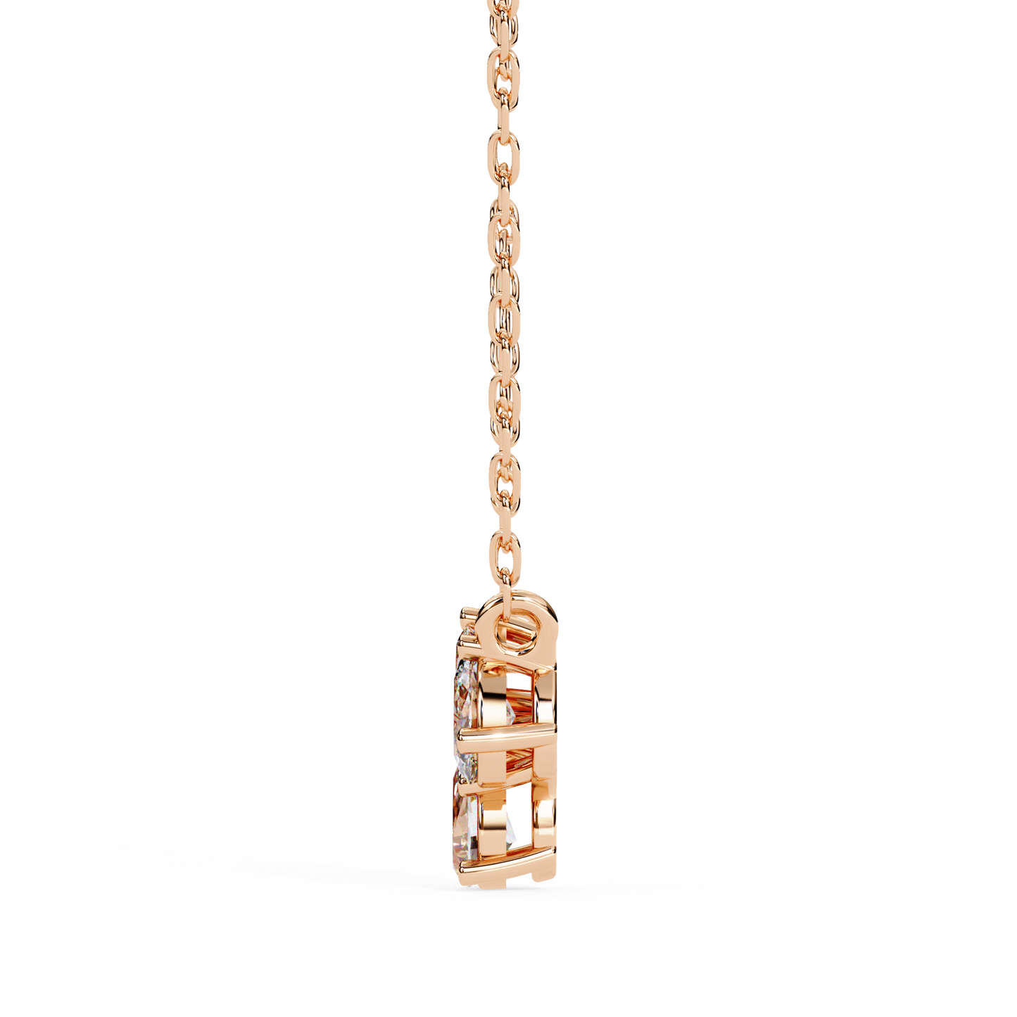 trio radiance lab grown diamond necklace