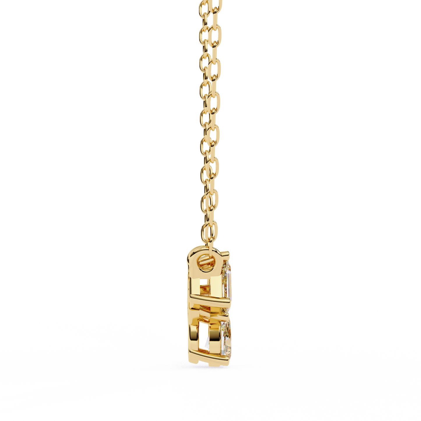 trio radiance lab grown diamond necklace