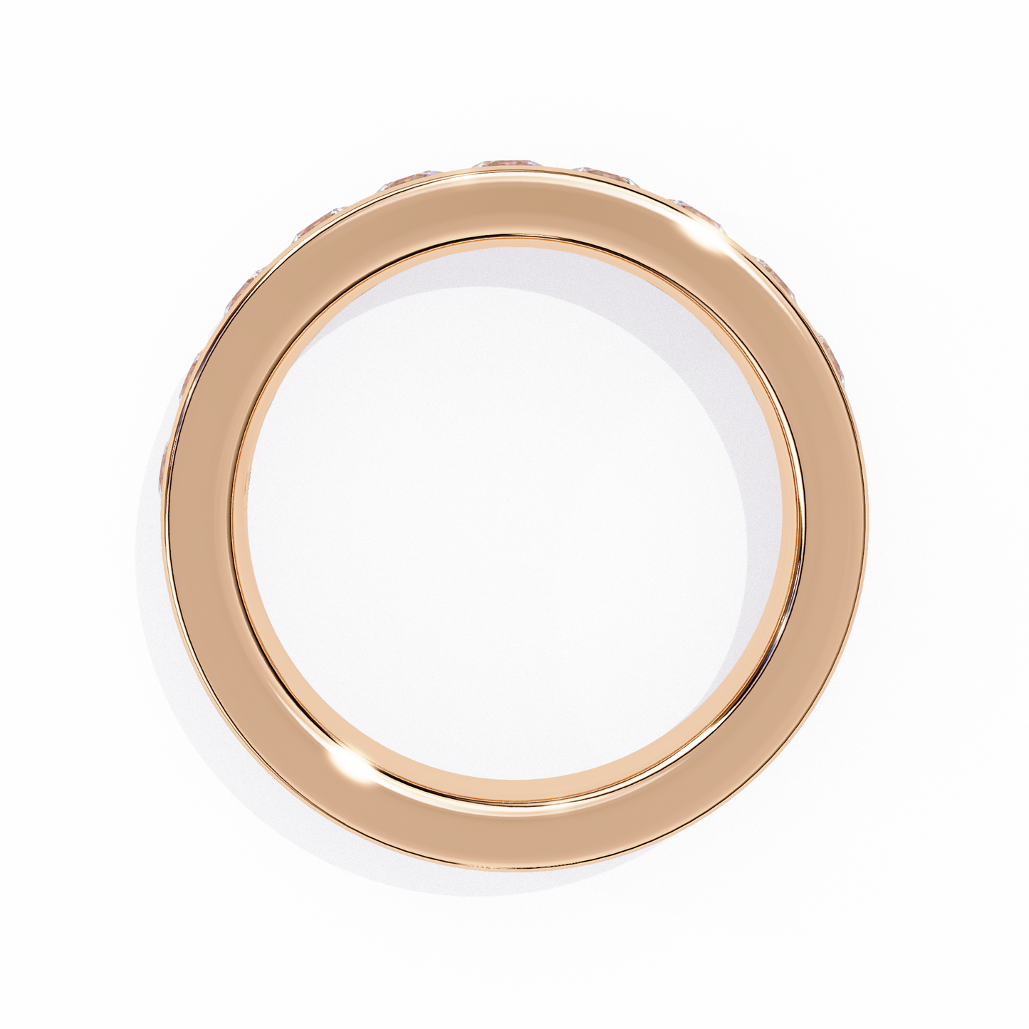 signature channel lab grown diamond band