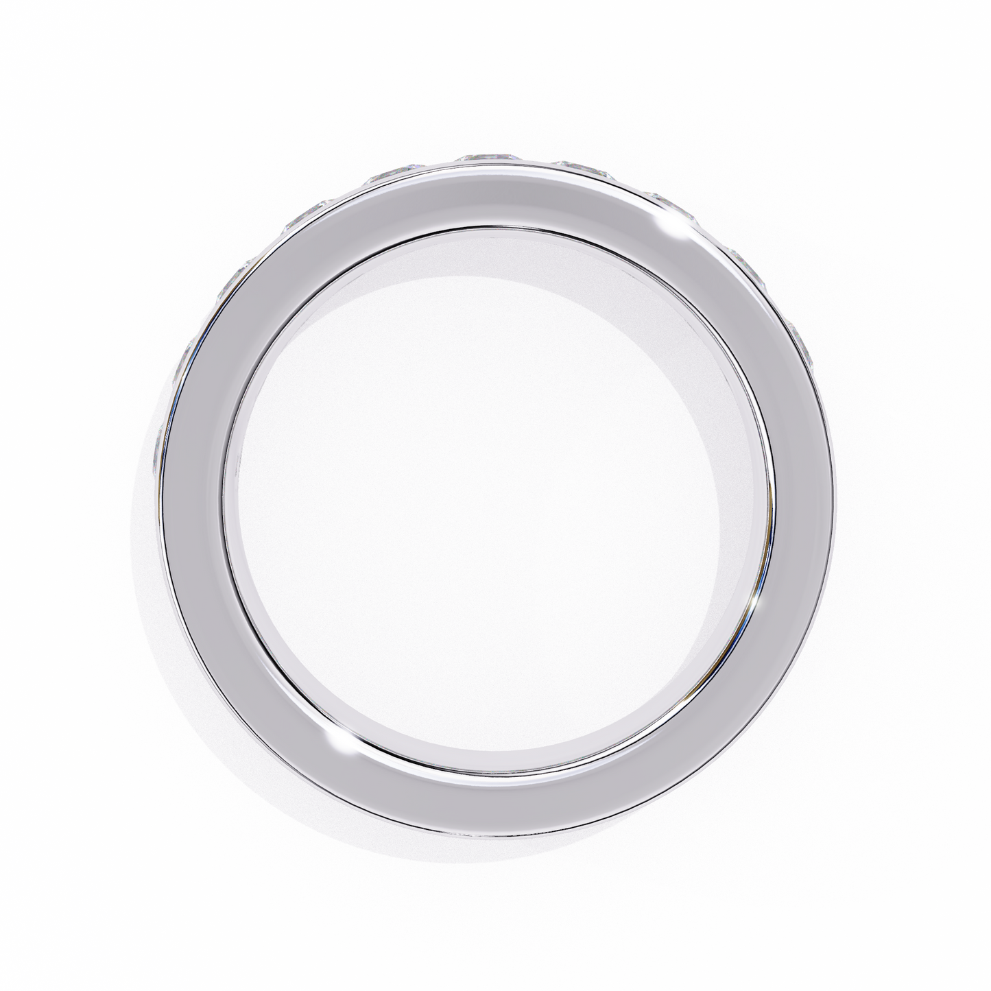 signature channel lab grown diamond band