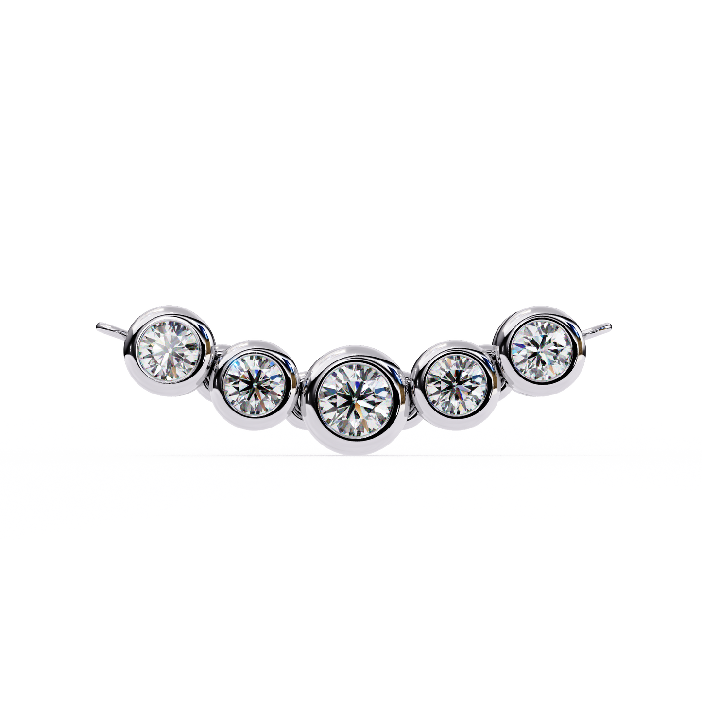 nova five stone lab grown diamond necklace