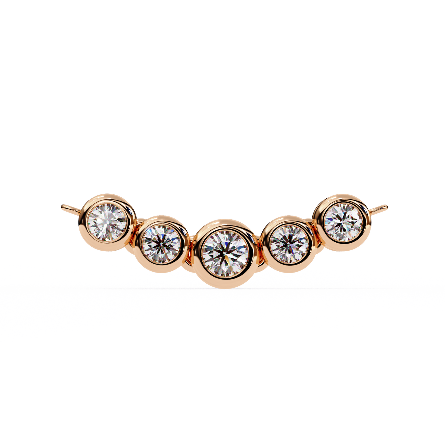 nova five stone lab grown diamond necklace