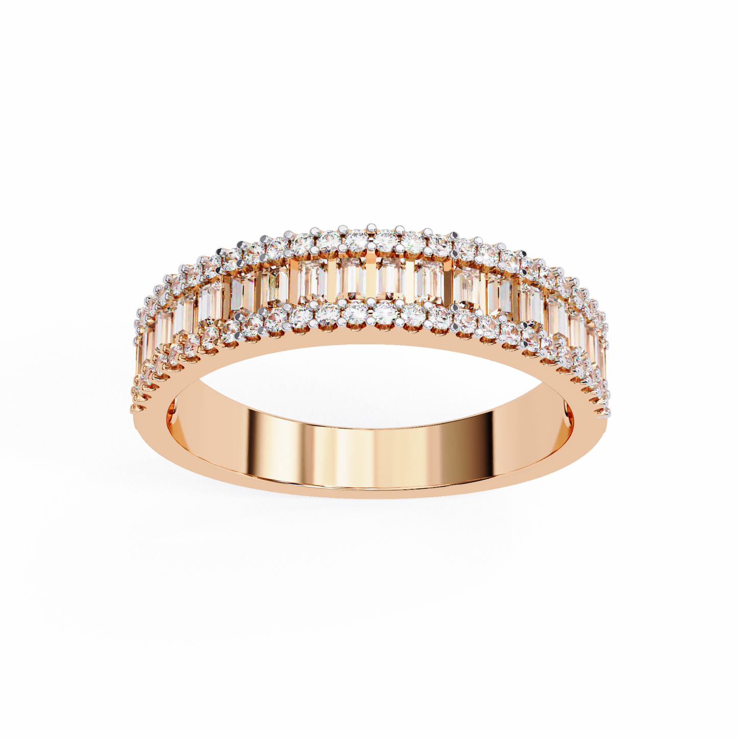 ophira moderne baguette lab grown diamond band