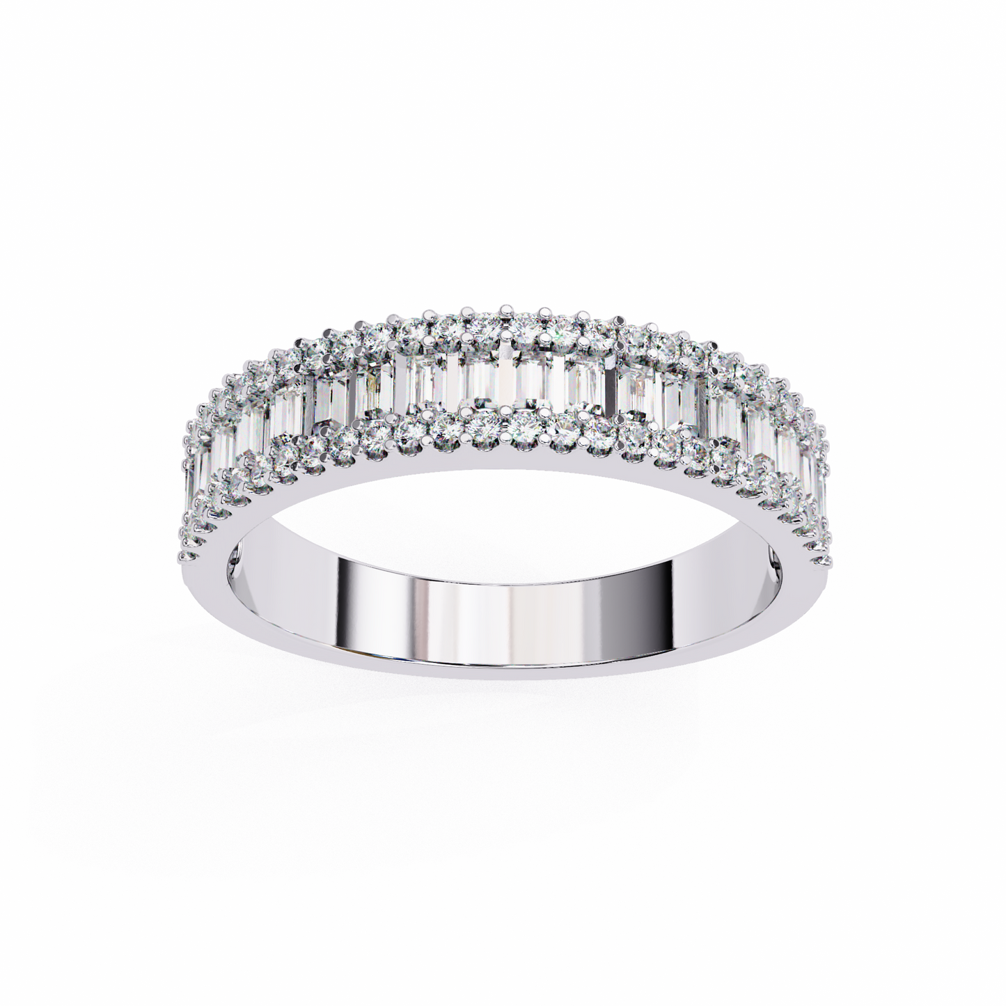 ophira moderne baguette lab grown diamond band