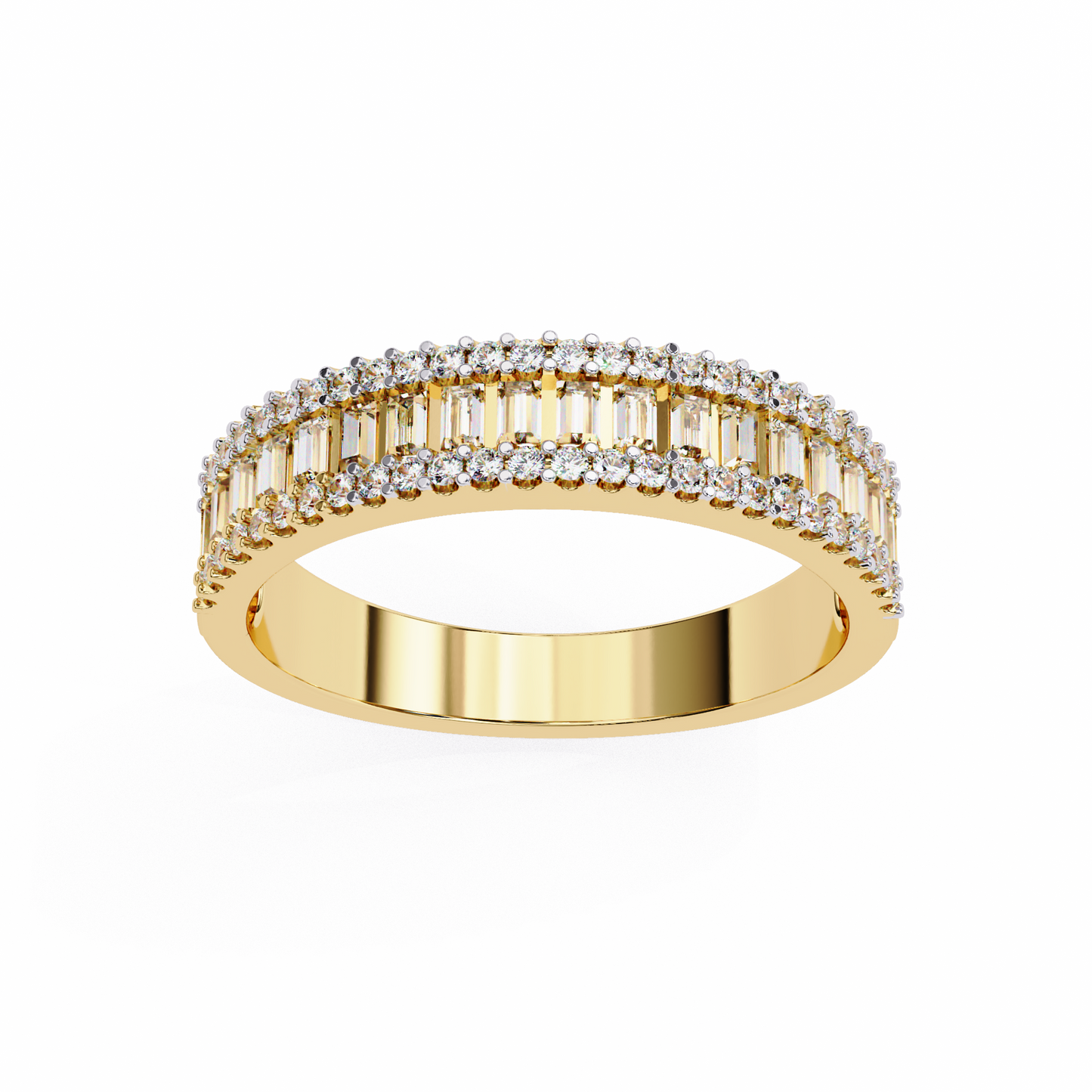 ophira moderne baguette lab grown diamond band