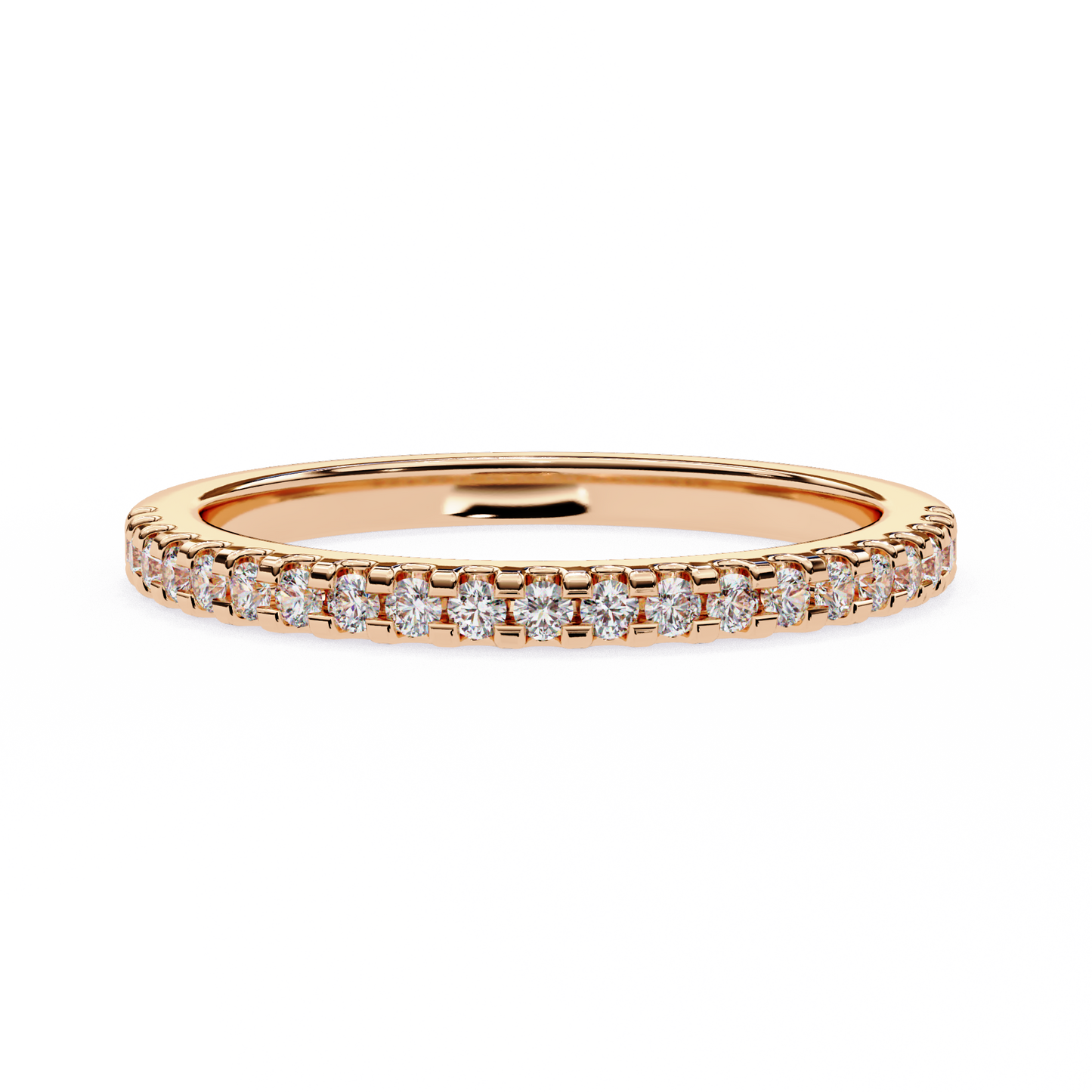 petite pavé lab grown diamond eternity band
