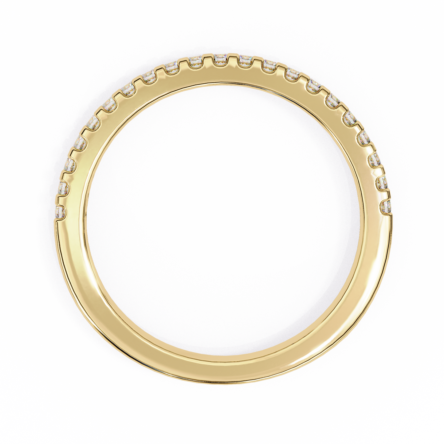 petite pavé lab grown diamond eternity band