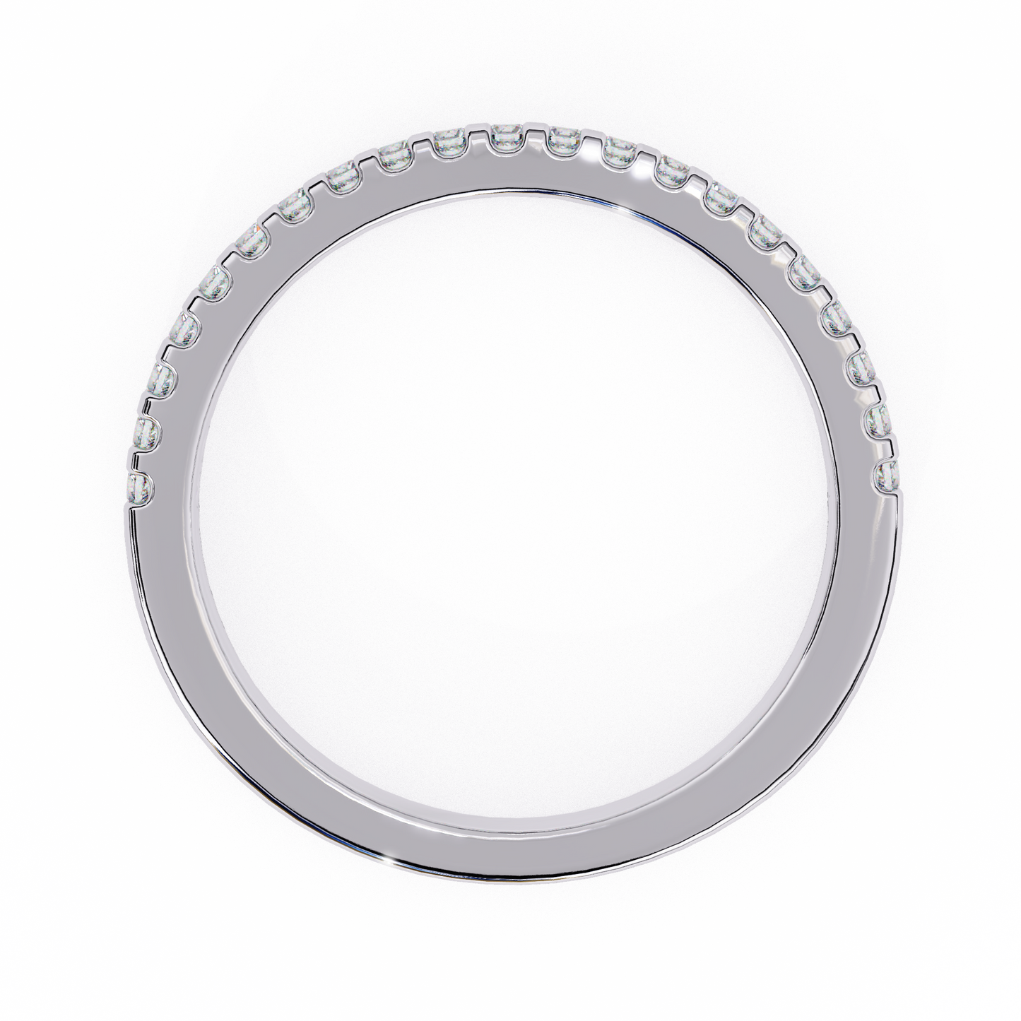 petite pavé lab grown diamond eternity band
