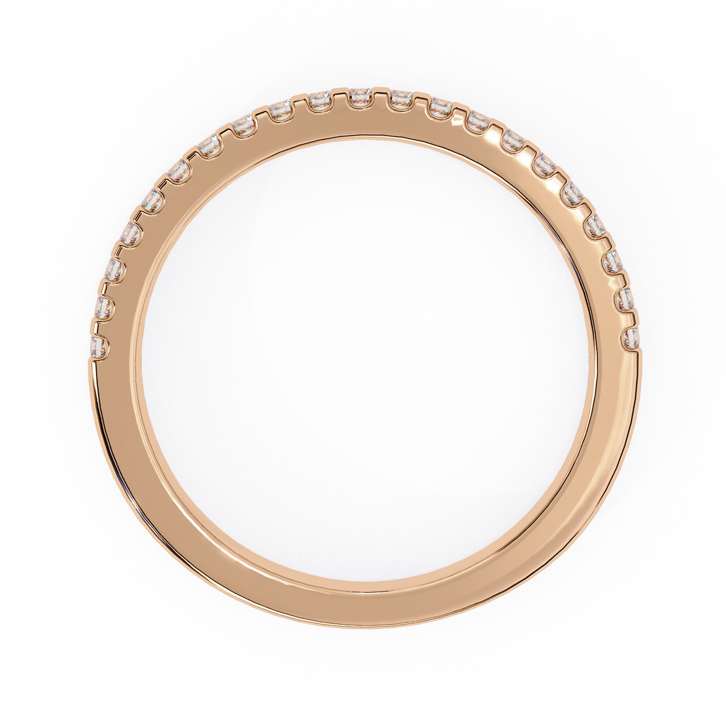 petite pavé lab grown diamond eternity band