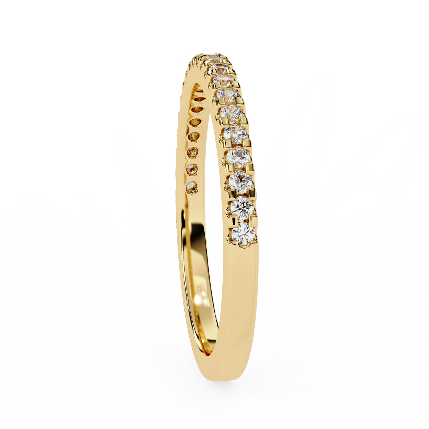 petite pavé lab grown diamond eternity band
