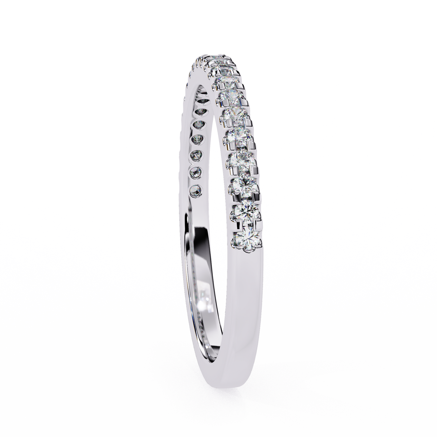 petite pavé lab grown diamond eternity band