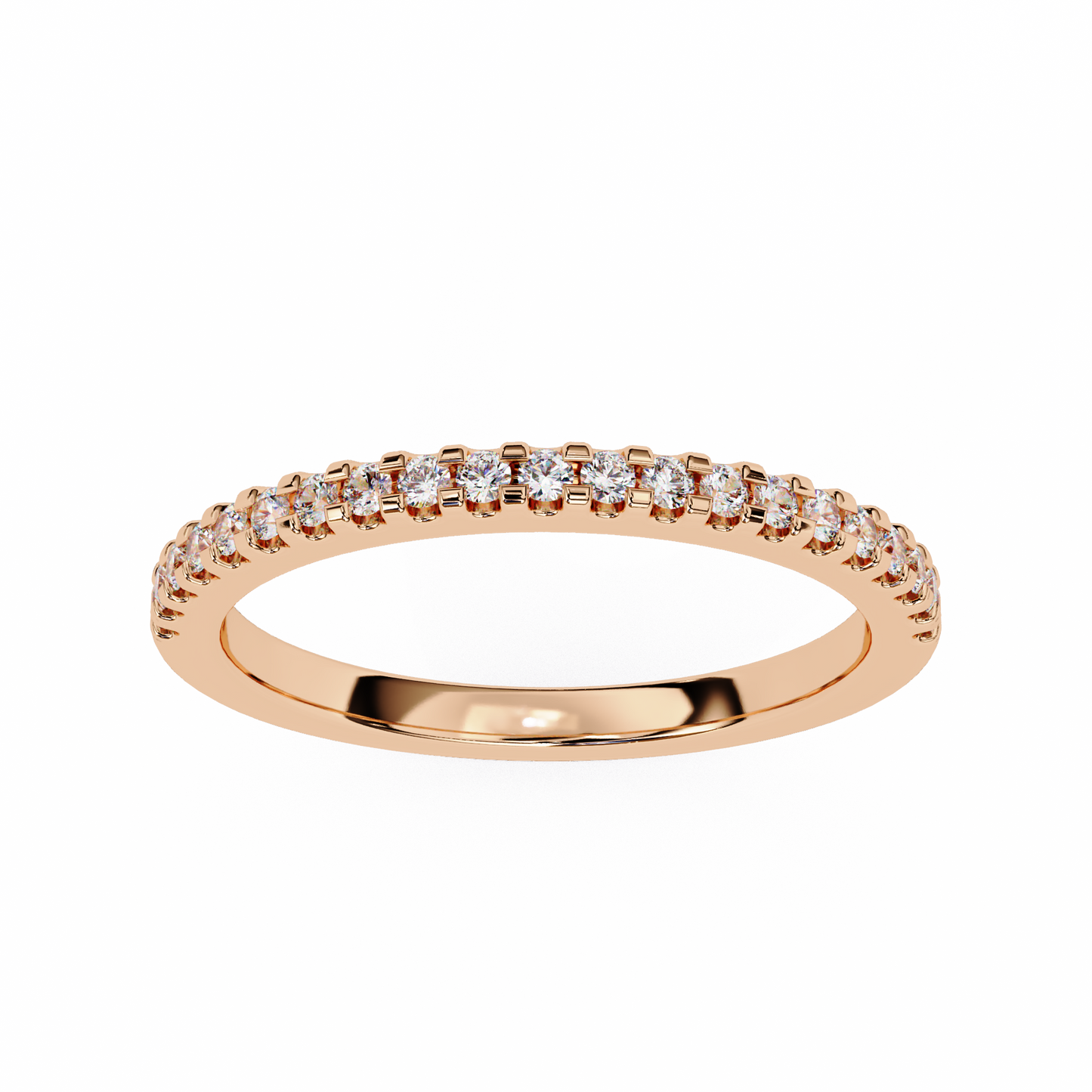 petite pavé lab grown diamond eternity band