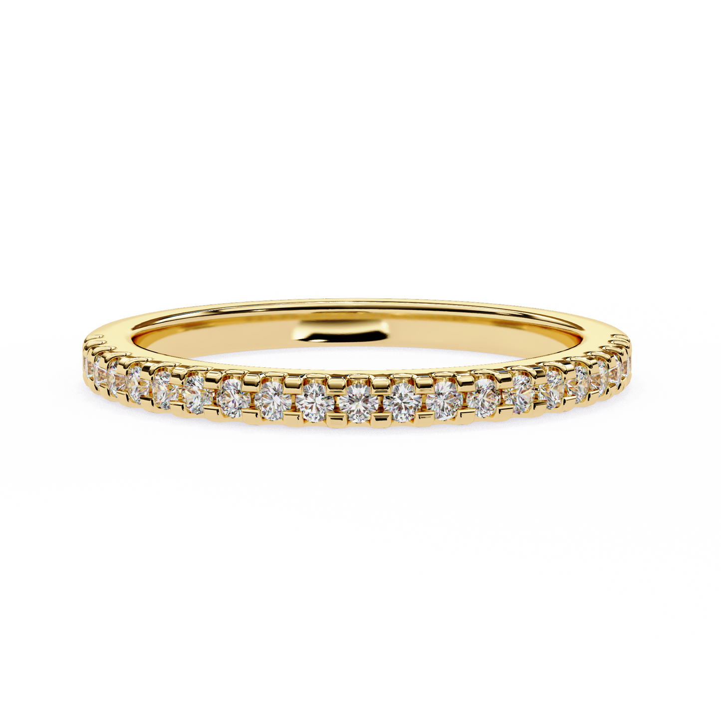 petite pavé lab grown diamond eternity band