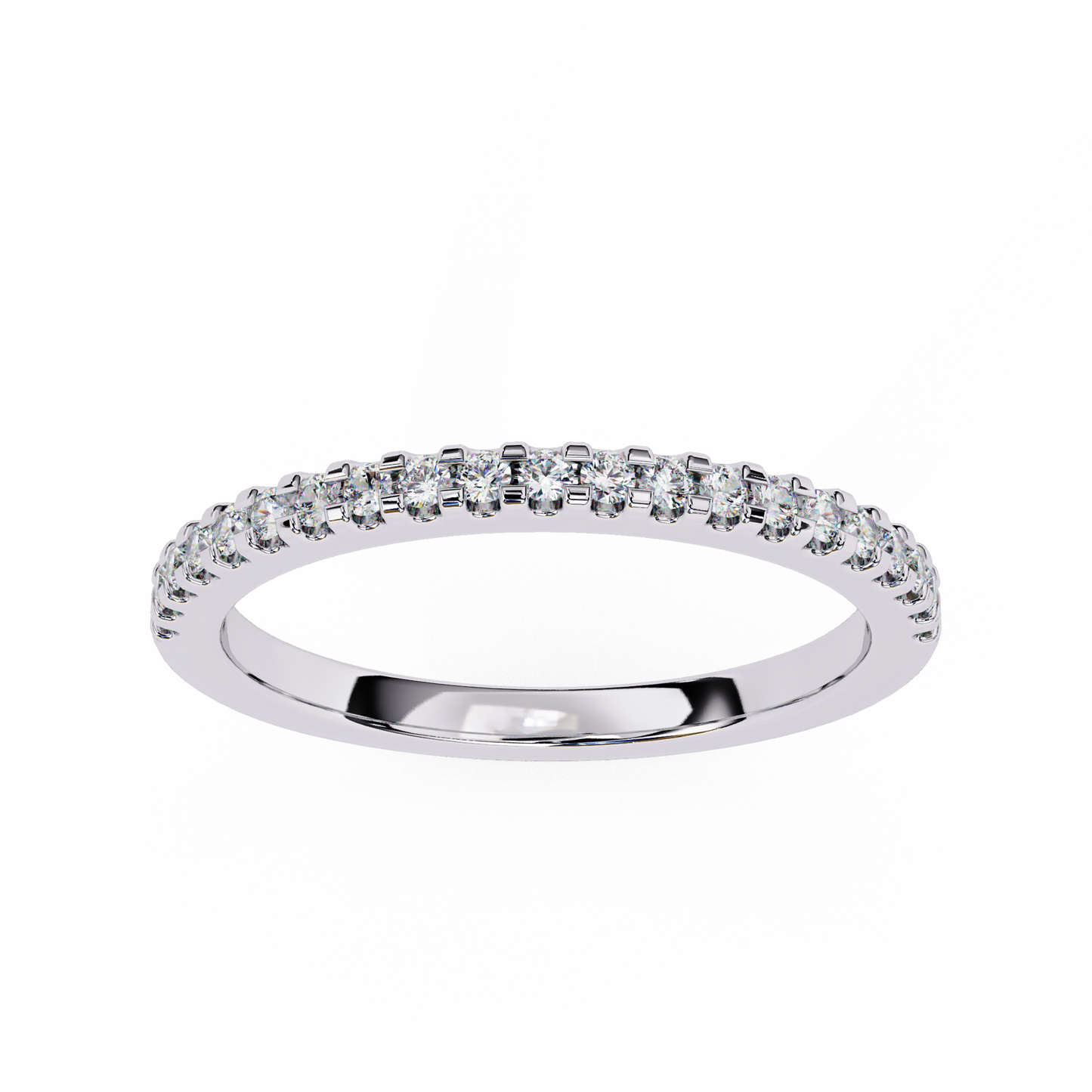 petite pavé lab grown diamond eternity band