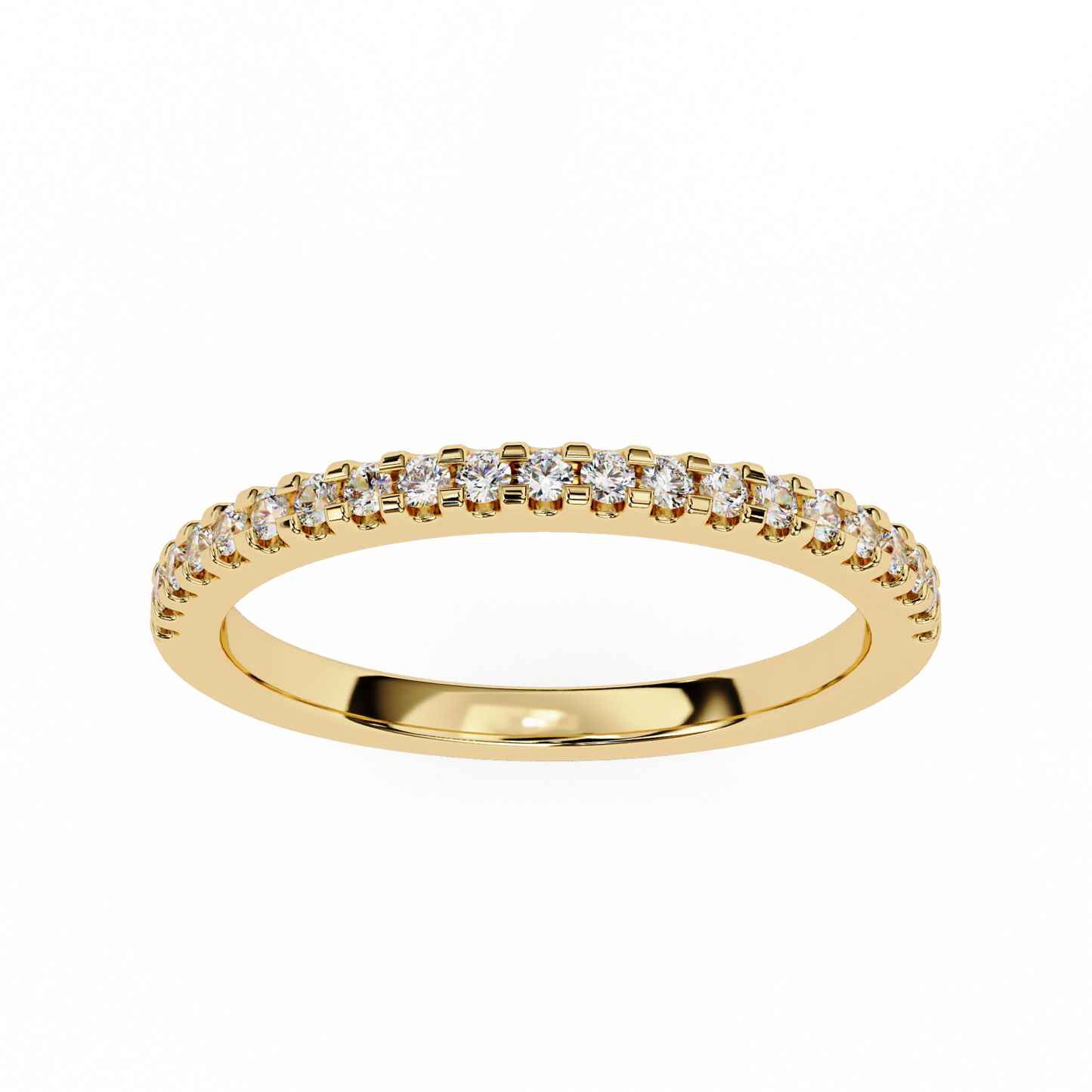 petite pavé lab grown diamond eternity band
