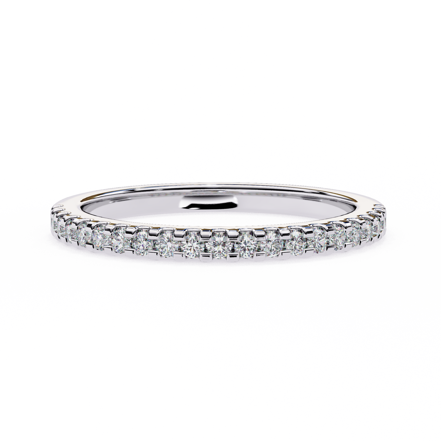 petite pavé lab grown diamond eternity band