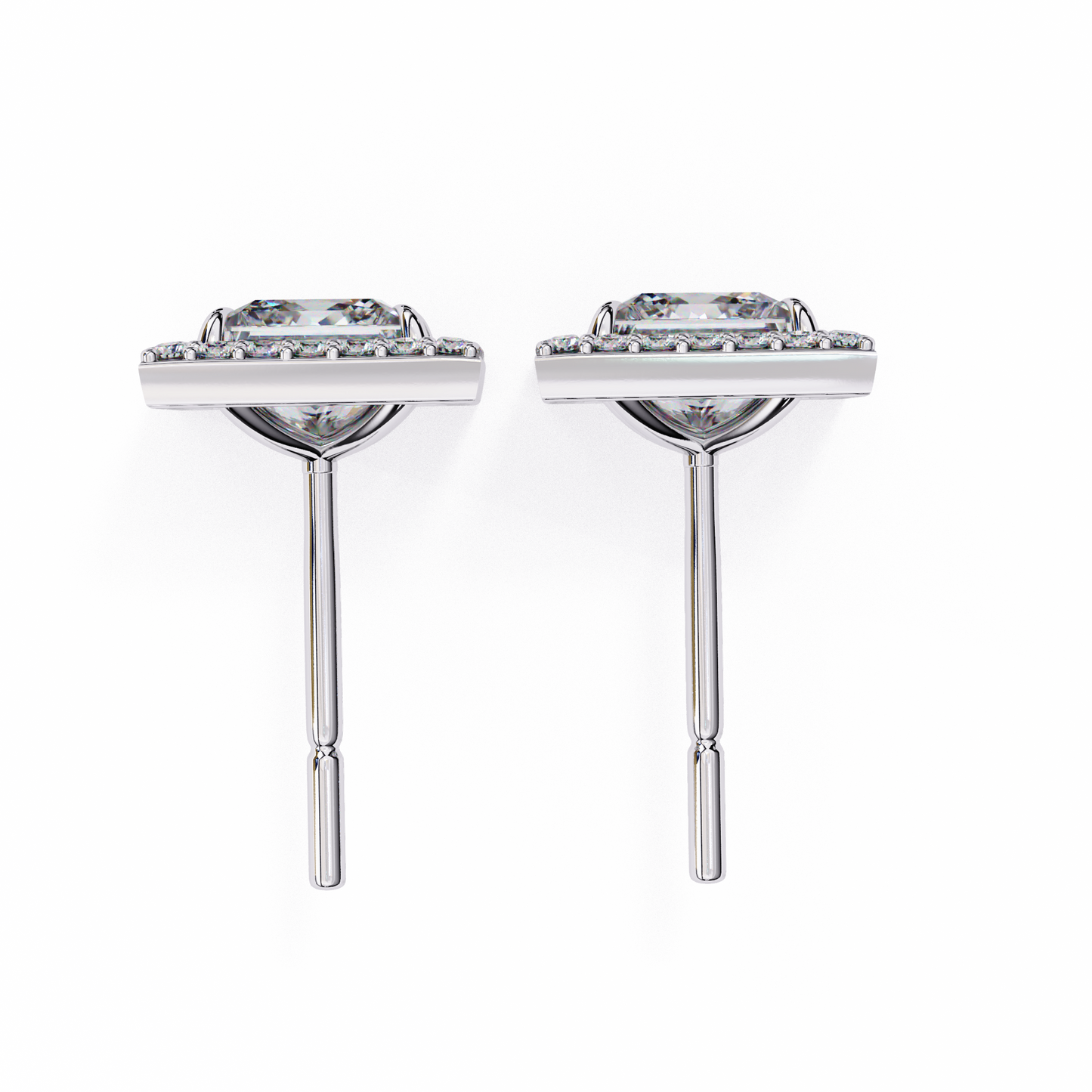 celestial princess halo lab grown diamond studs
