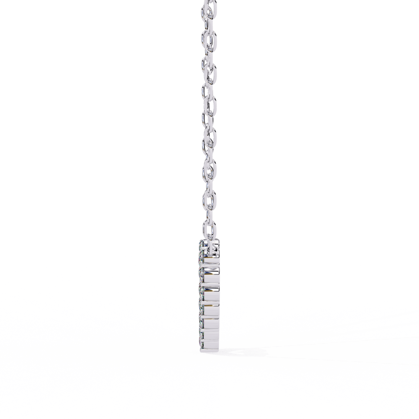 amora heart lab grown diamond pendant