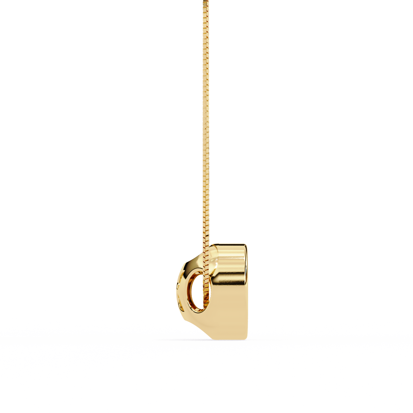 solstice halo lab grown diamond pendant