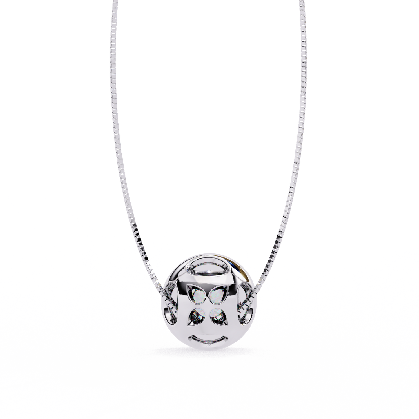 solstice halo lab grown diamond pendant