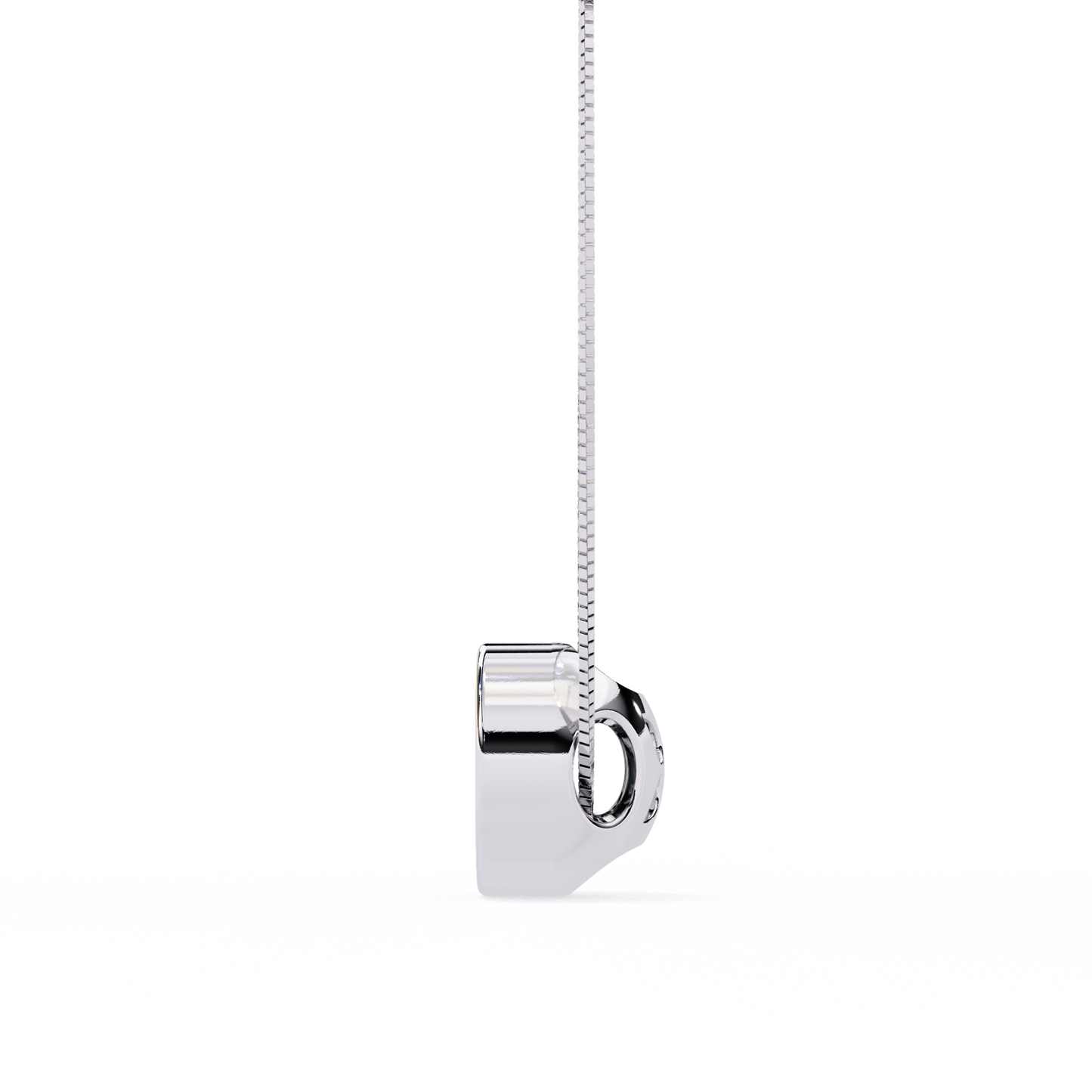 solstice halo lab grown diamond pendant