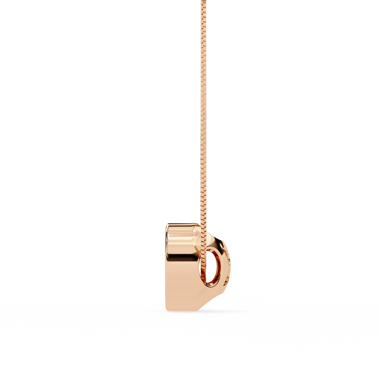 solstice halo lab grown diamond pendant