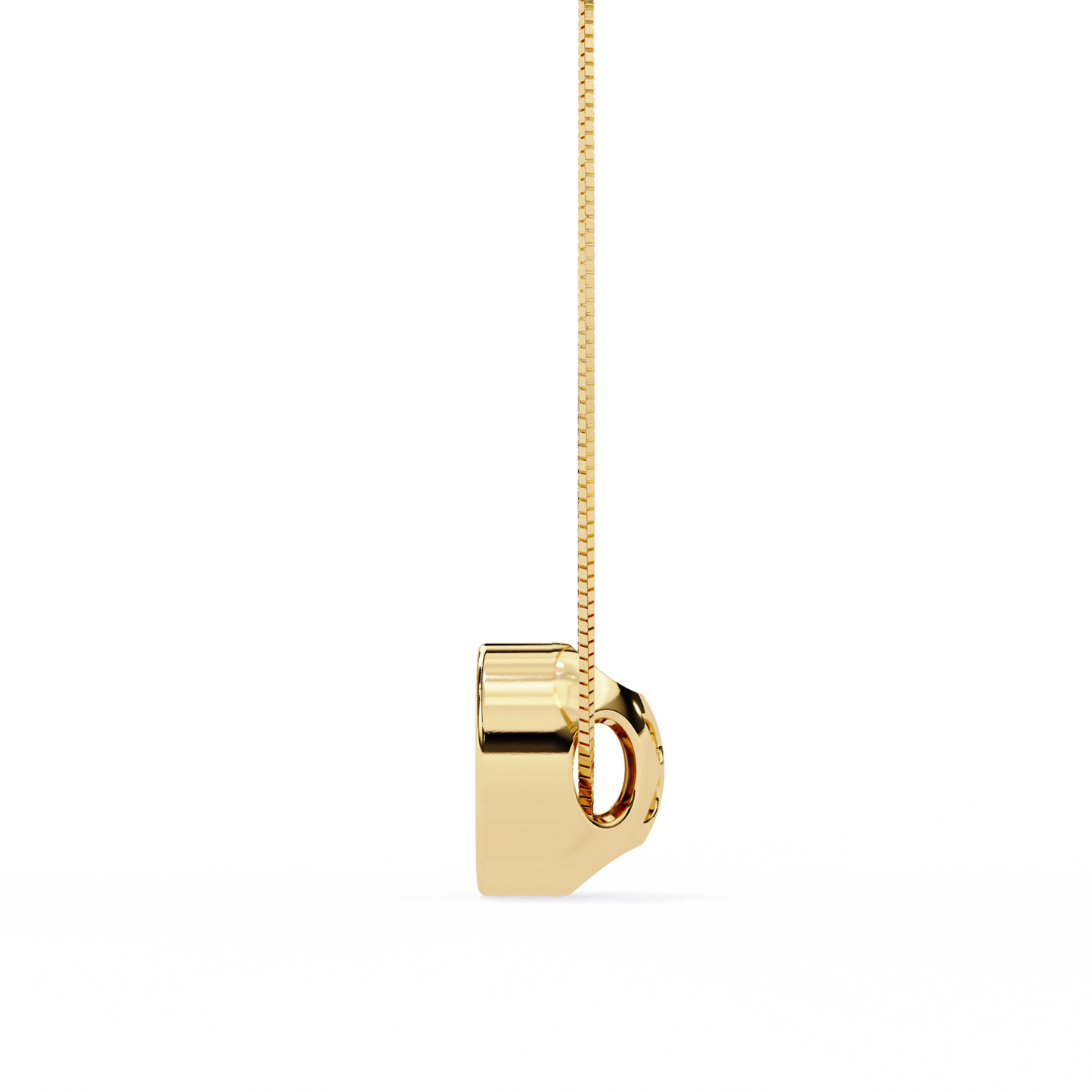 solstice halo lab grown diamond pendant