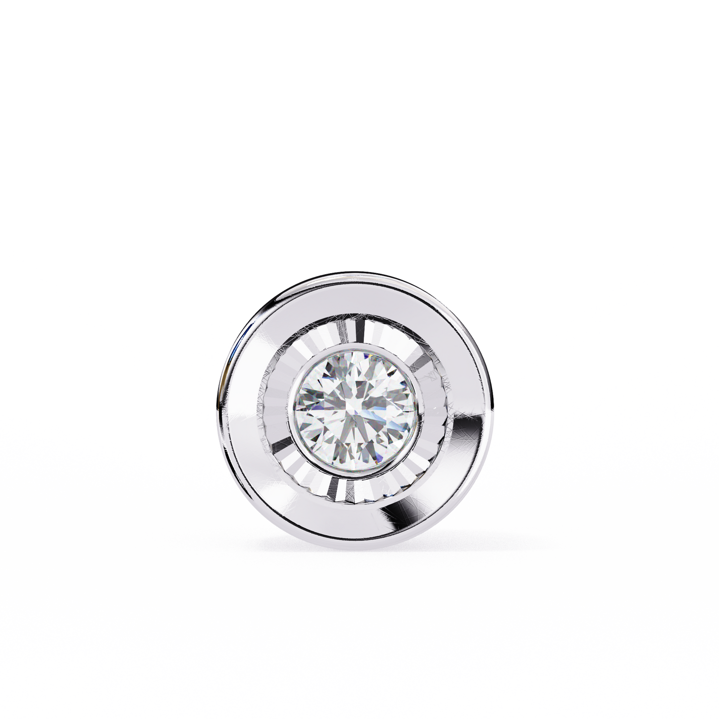 solstice halo lab grown diamond pendant