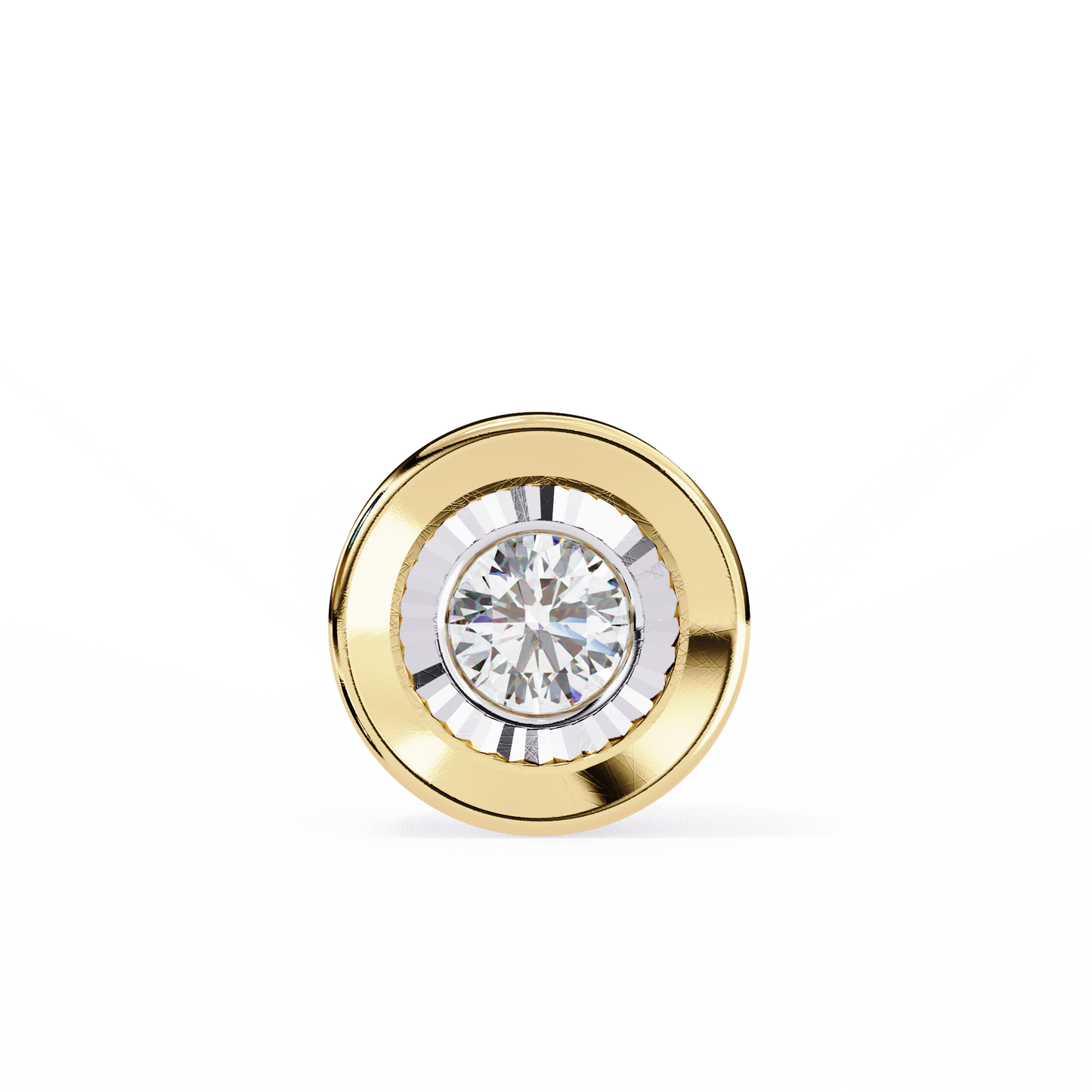 solstice halo lab grown diamond pendant