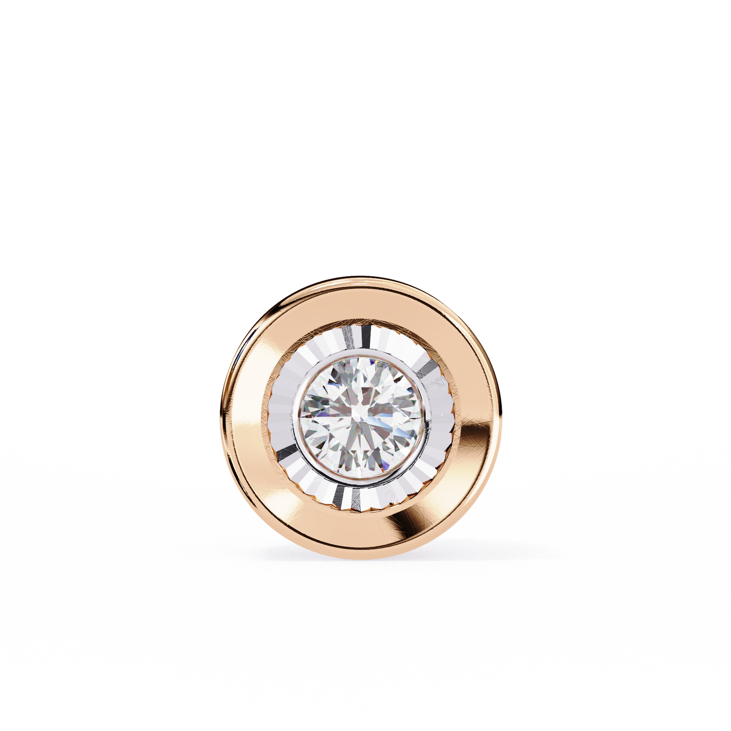 solstice halo lab grown diamond pendant