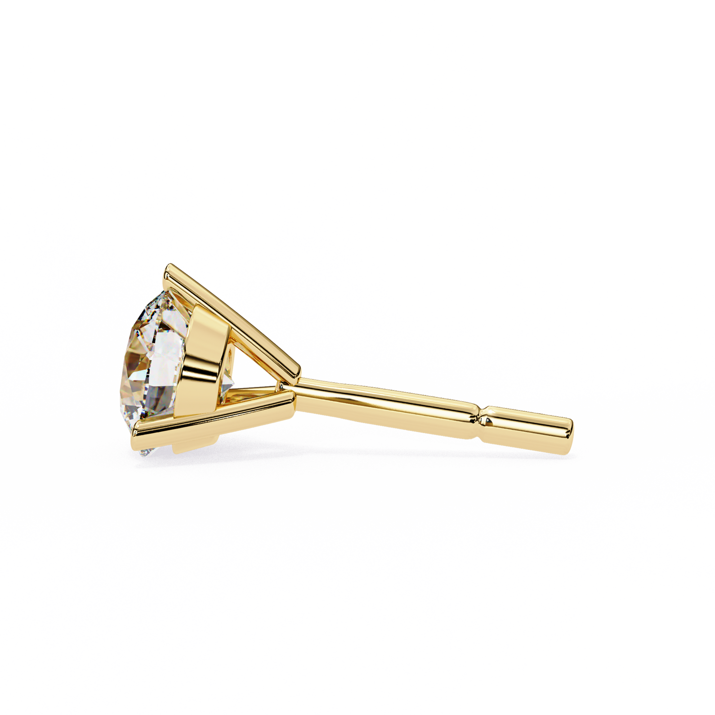 pure brilliance round lab grown diamond earrings