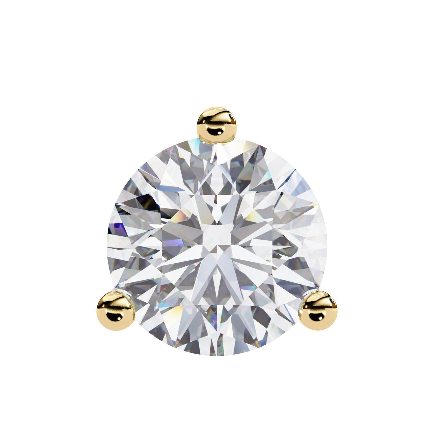 pure brilliance round lab grown diamond earrings