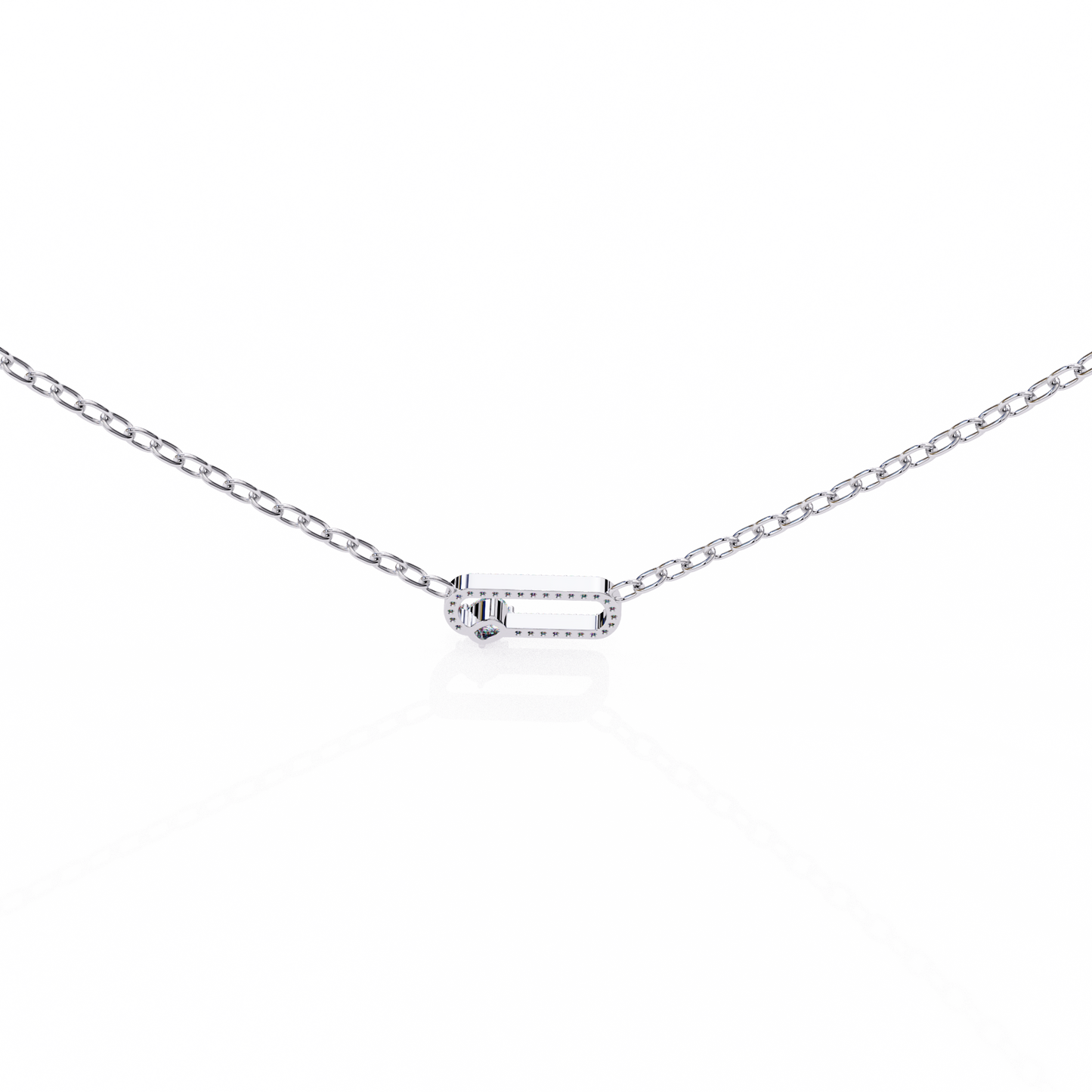 orbit charm lab grown diamond pendant