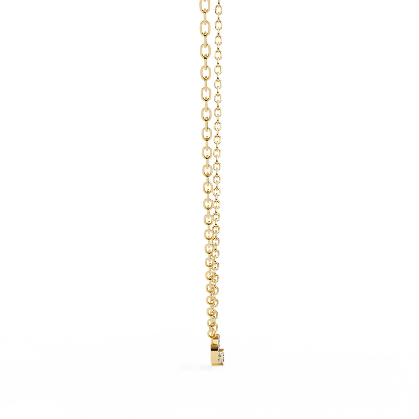 orbit charm lab grown diamond pendant