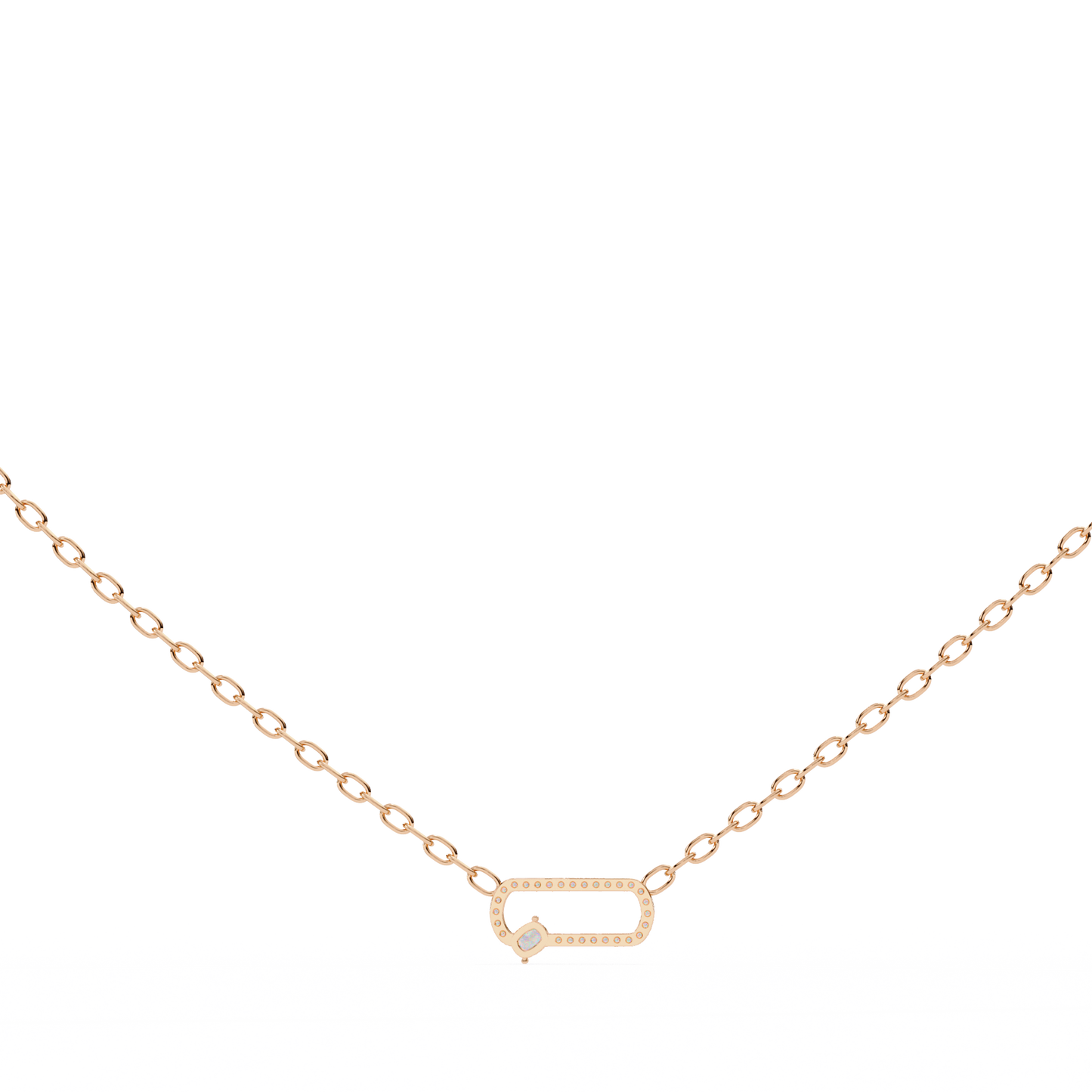 orbit charm lab grown diamond pendant