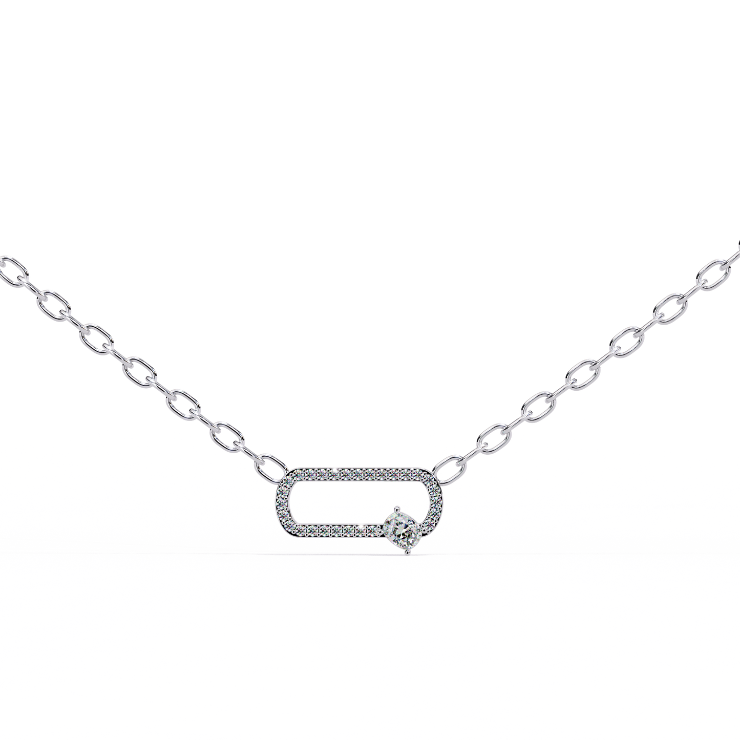 orbit charm lab grown diamond pendant