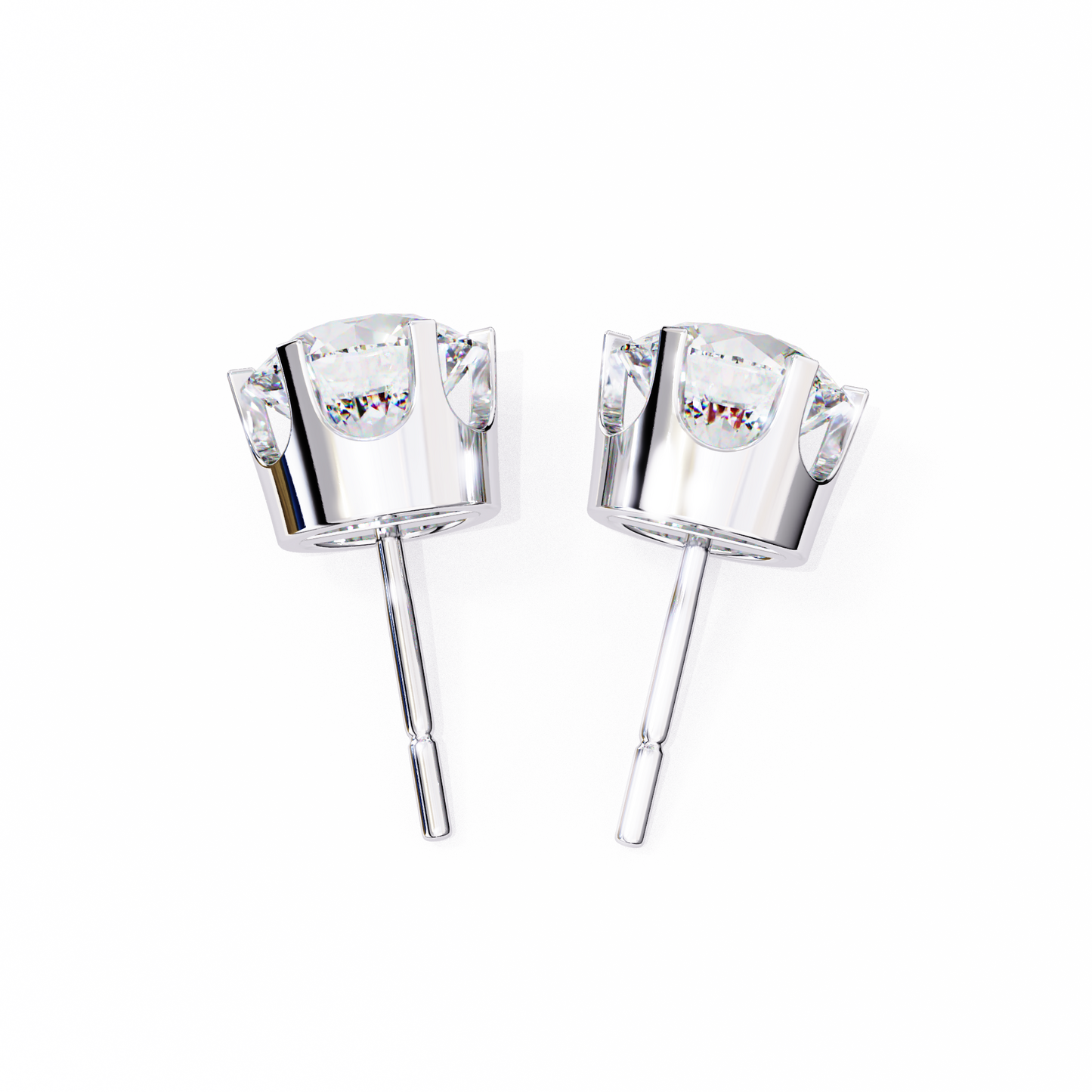 aurelia bezel lab grown diamond studs