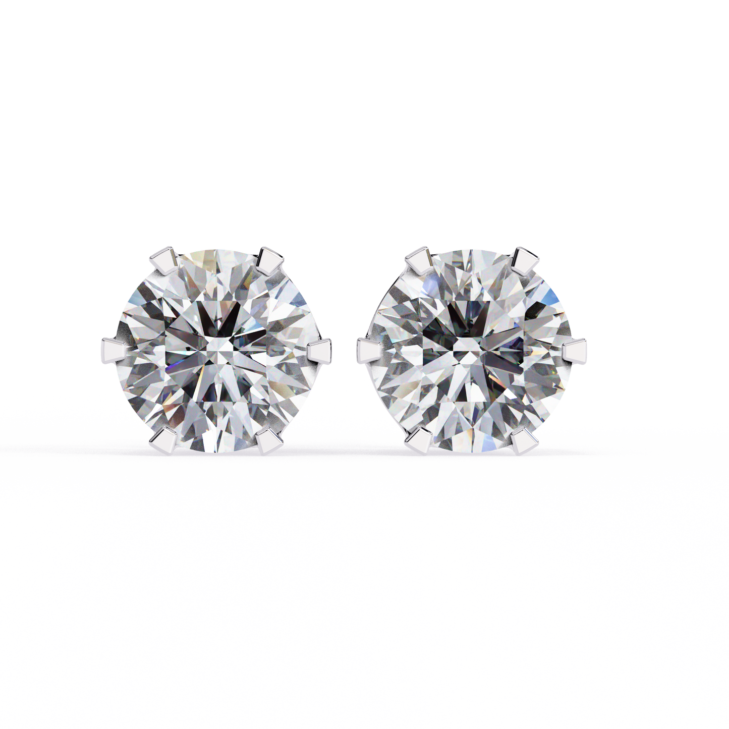 aurelia bezel lab grown diamond studs