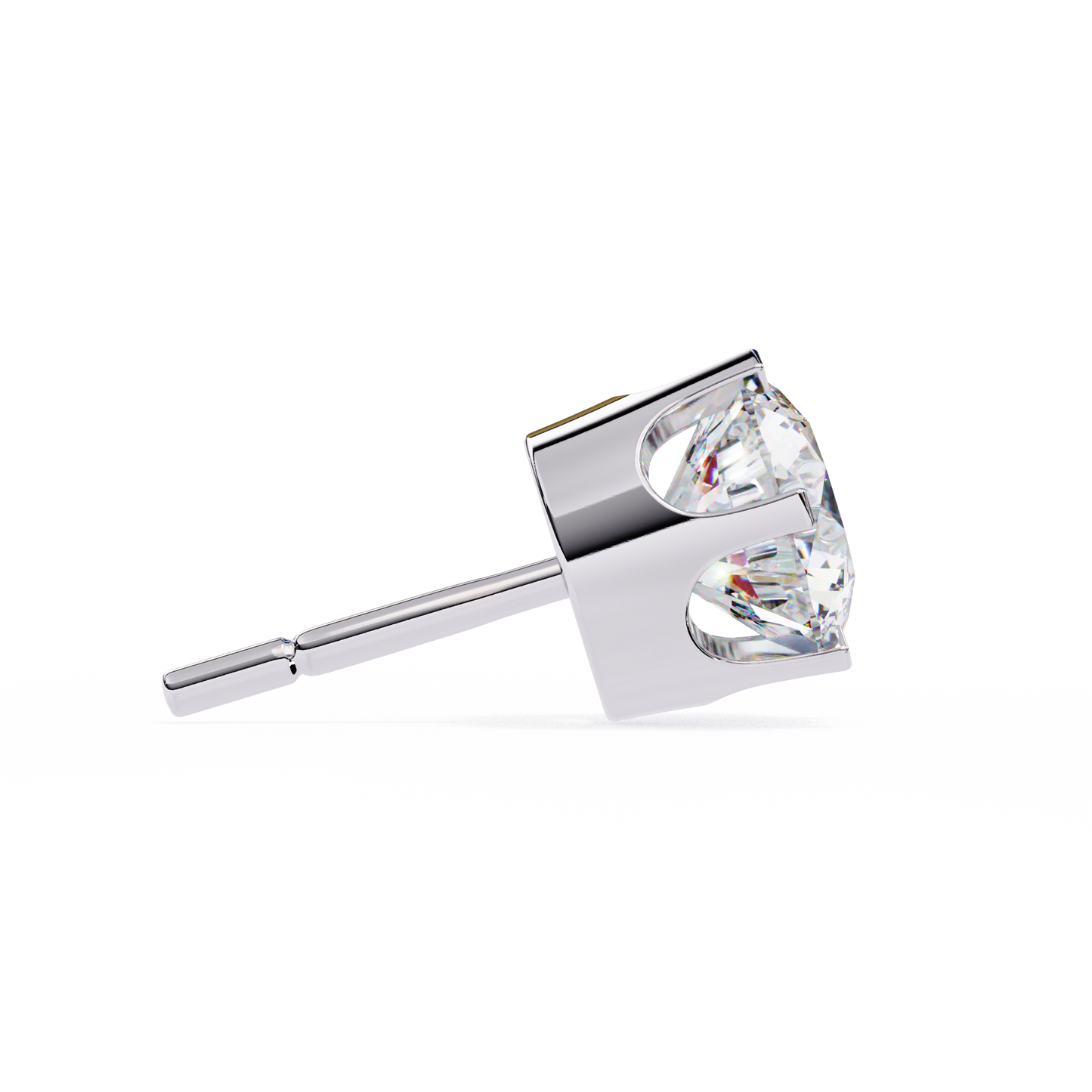 aurelia bezel lab grown diamond studs