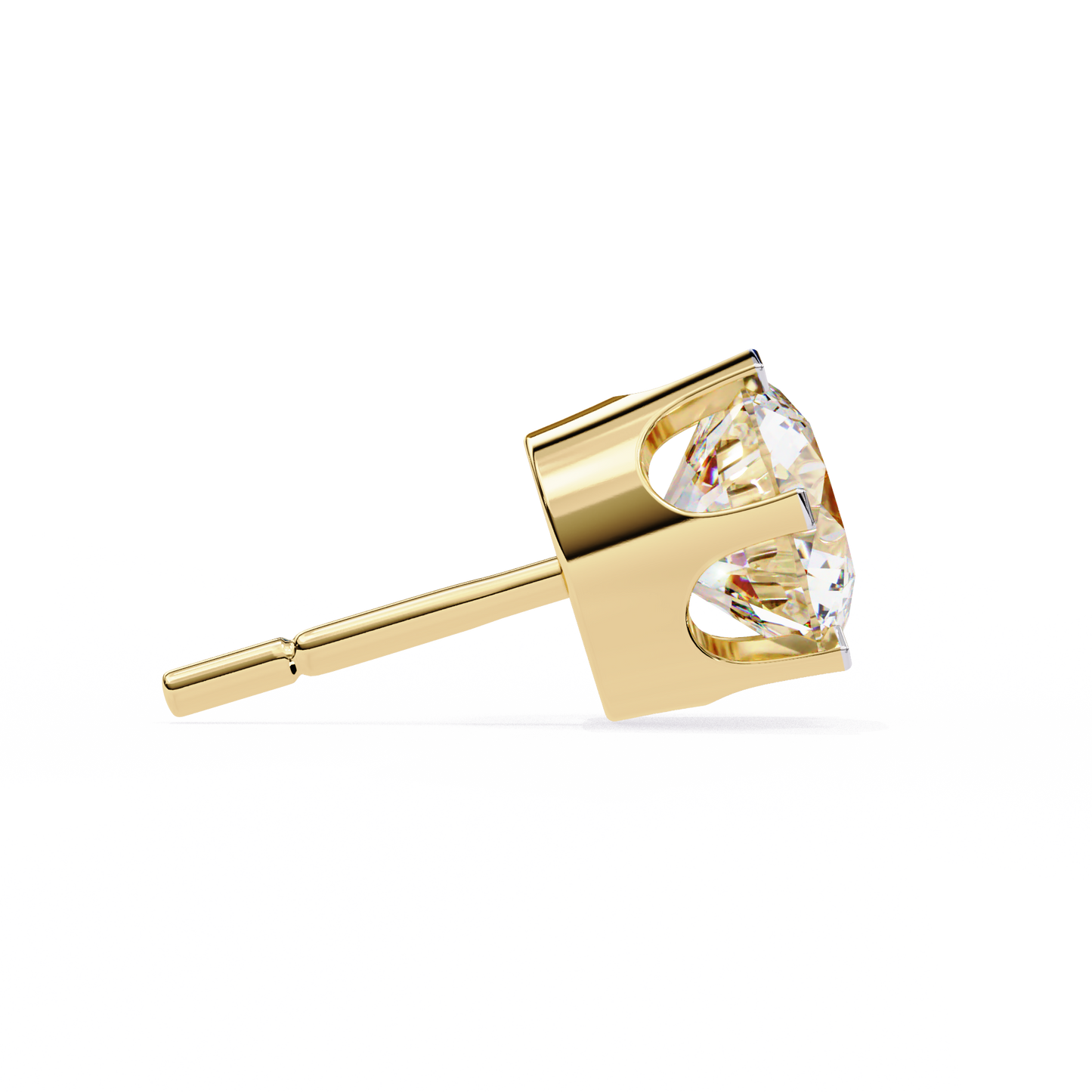 aurelia bezel lab grown diamond studs