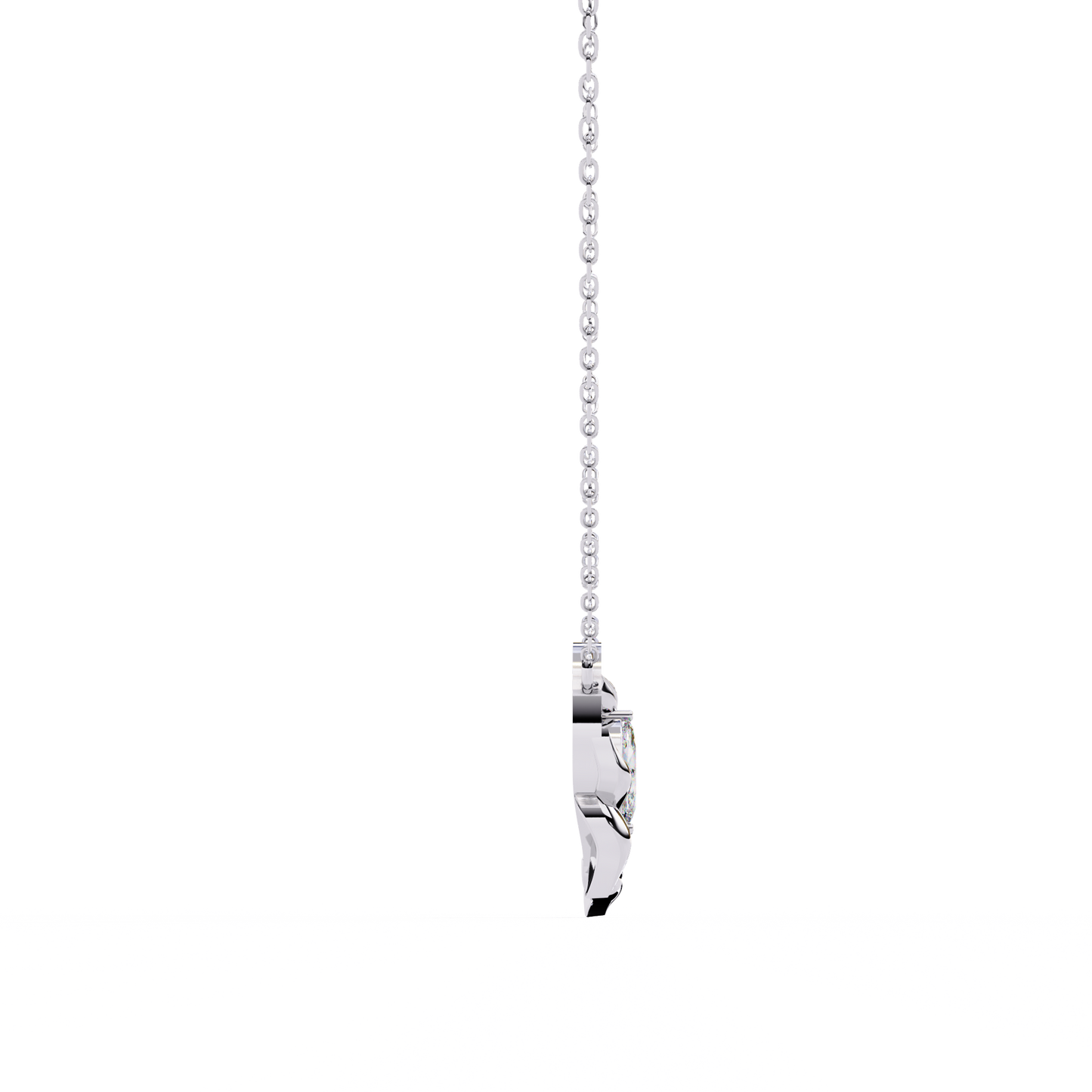 flora vine lab grown diamond pendant