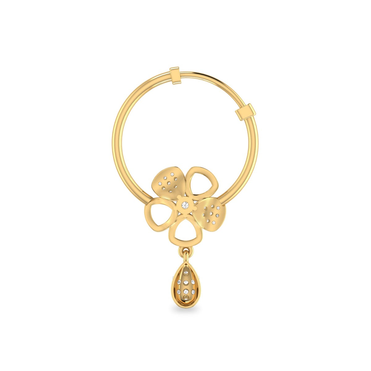 the grovert diamond nose ring