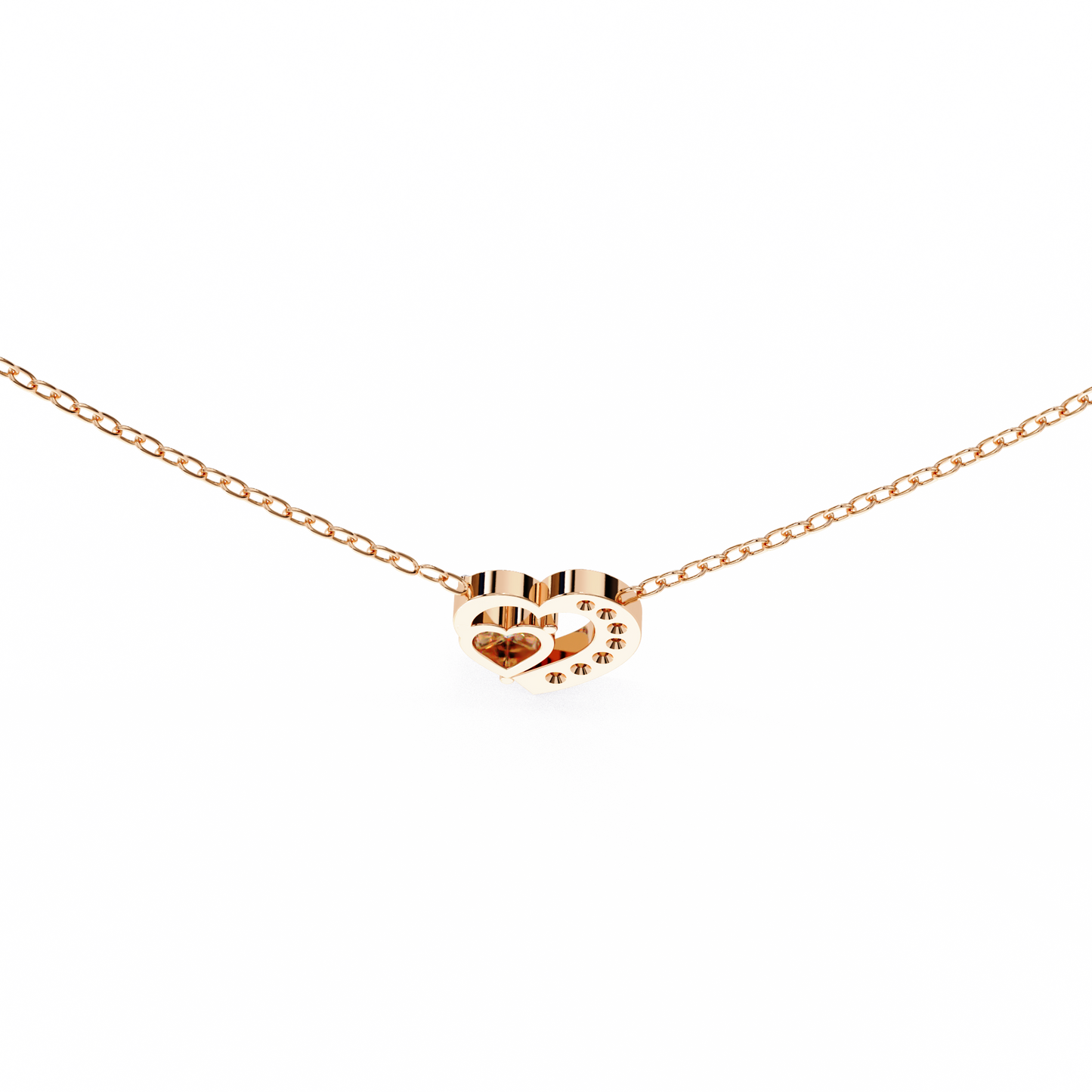 serenade heart lab grown diamond pendant