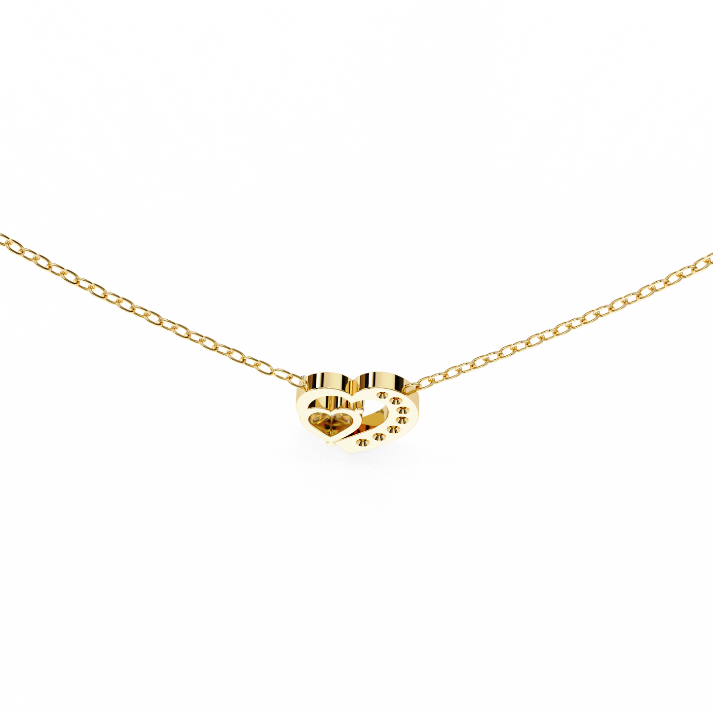 serenade heart lab grown diamond pendant