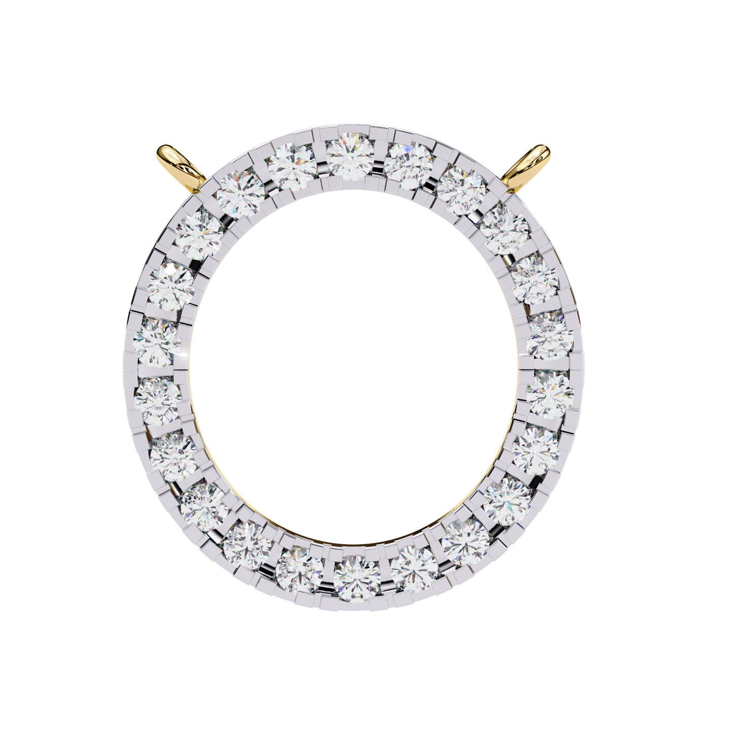 eternelle circle lab grown diamond pendant
