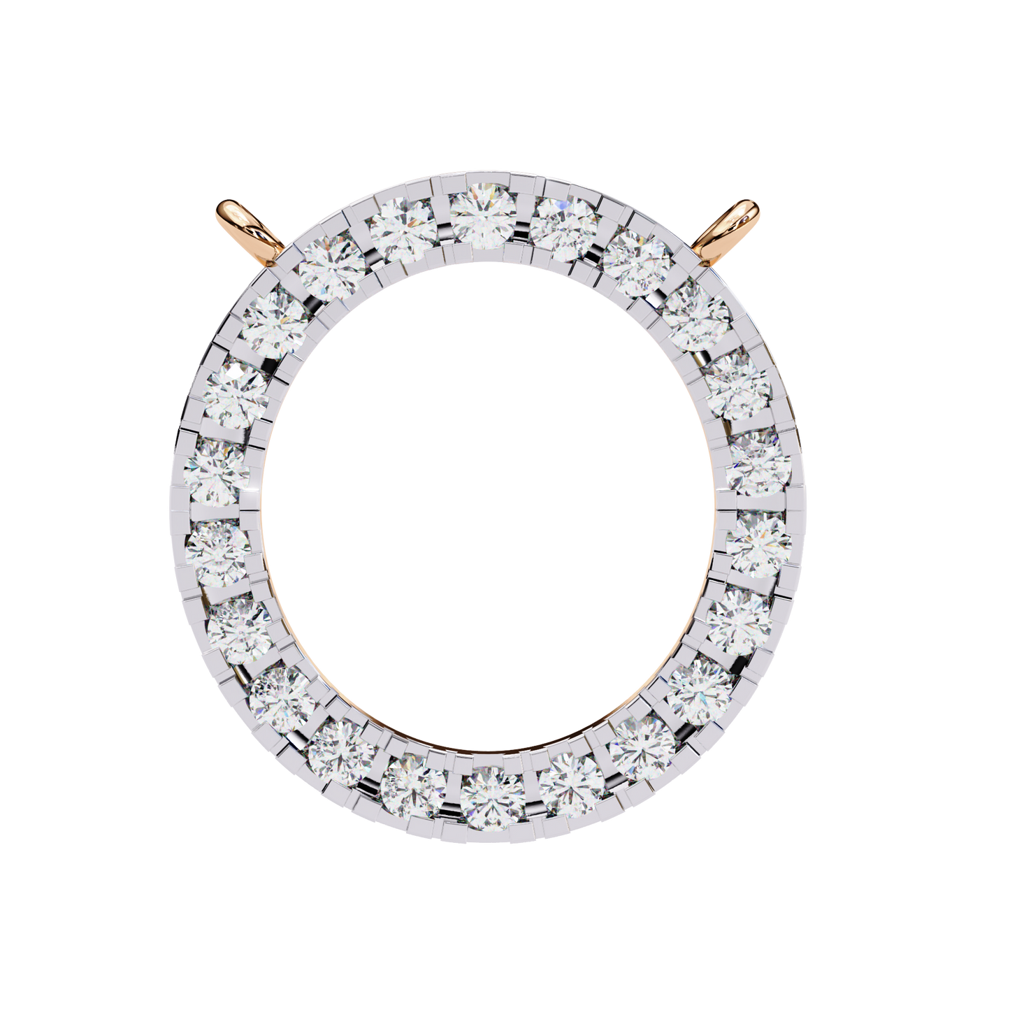 eternelle circle lab grown diamond pendant