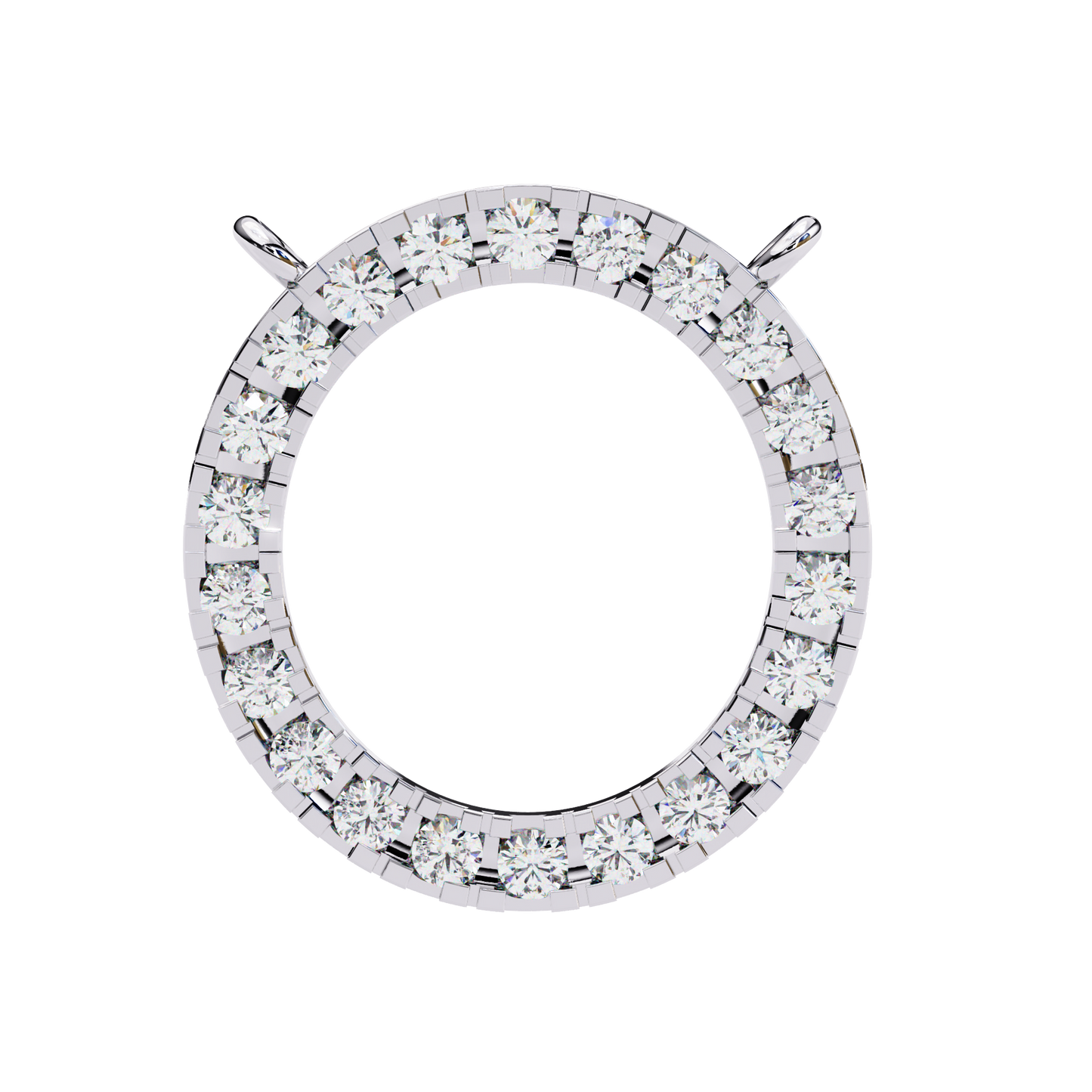 eternelle circle lab grown diamond pendant