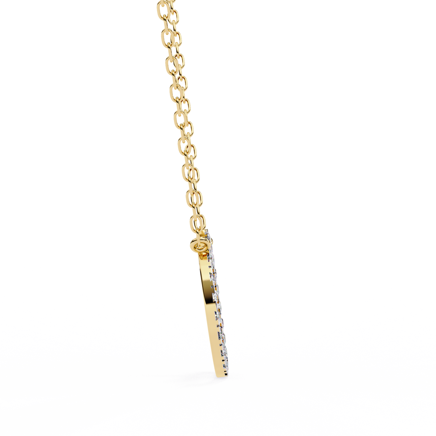 eternelle circle lab grown diamond pendant