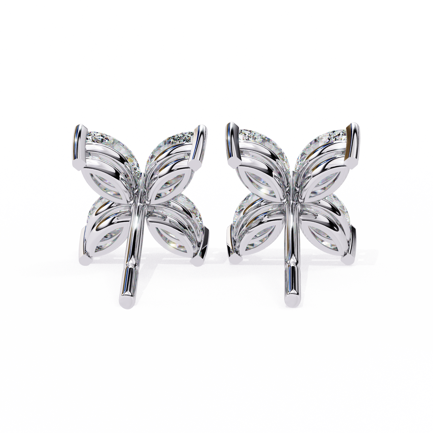 fleuria marquise lab grown diamond studs